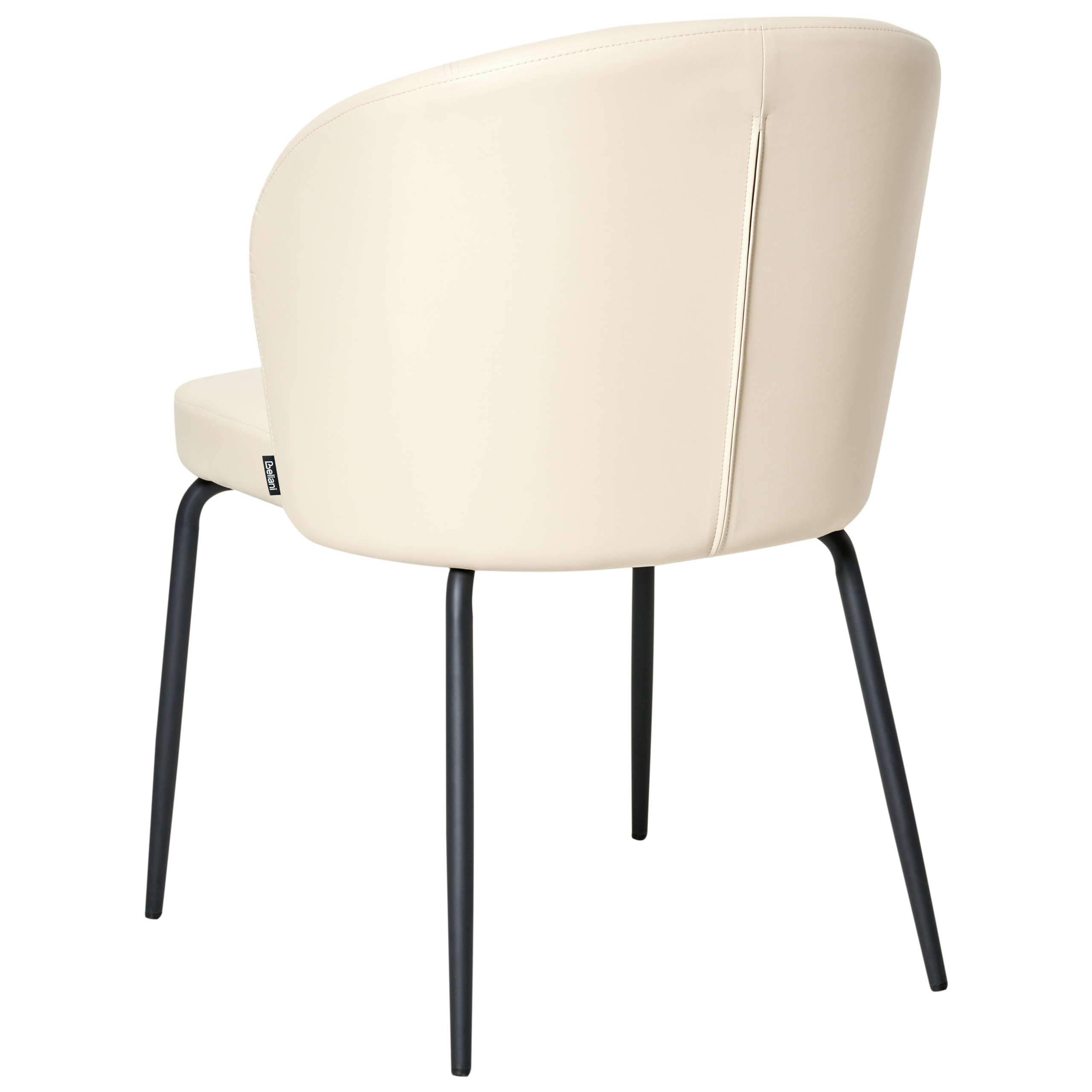 Sæt med 2 spisebordsstole ZANA Kunstlæder Lys Beige