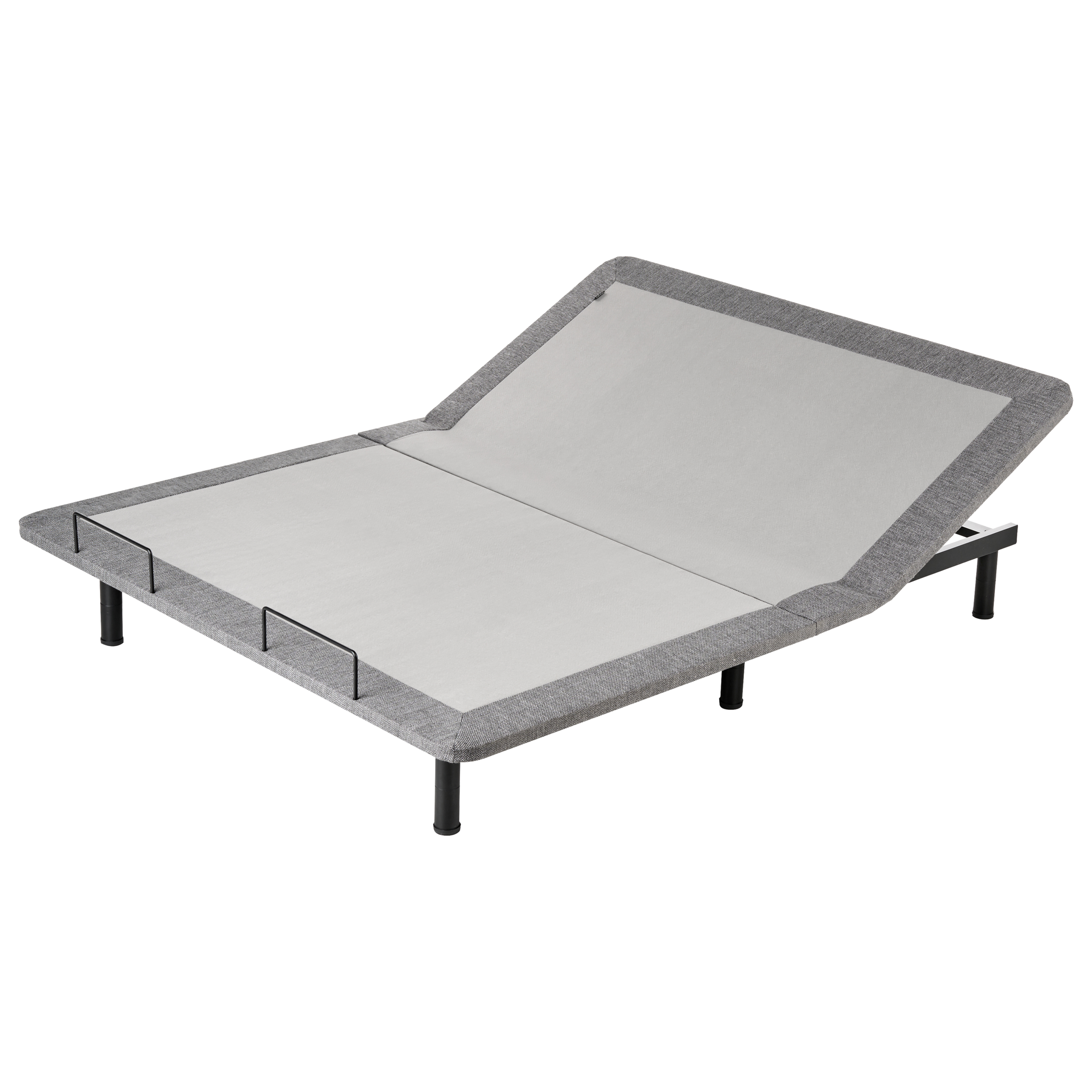 Elektrisk justerbar sengebund BRUNOY 160 x 200 cm Grå