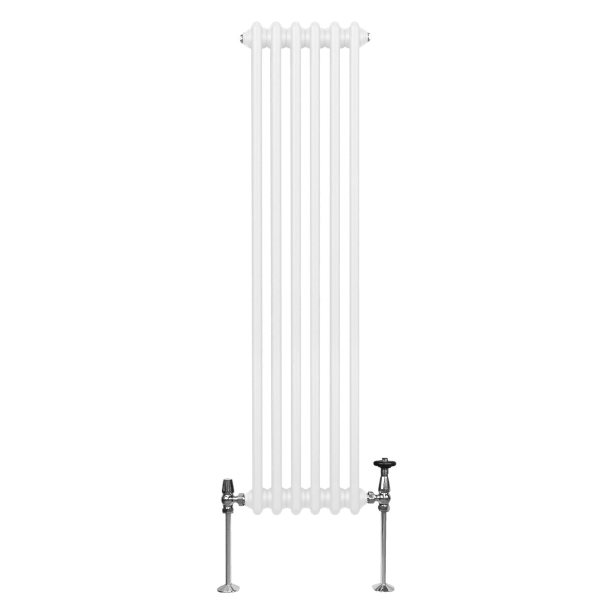 Traditionel 3-søjlet radiator - 1500 x 292 mm - hvid