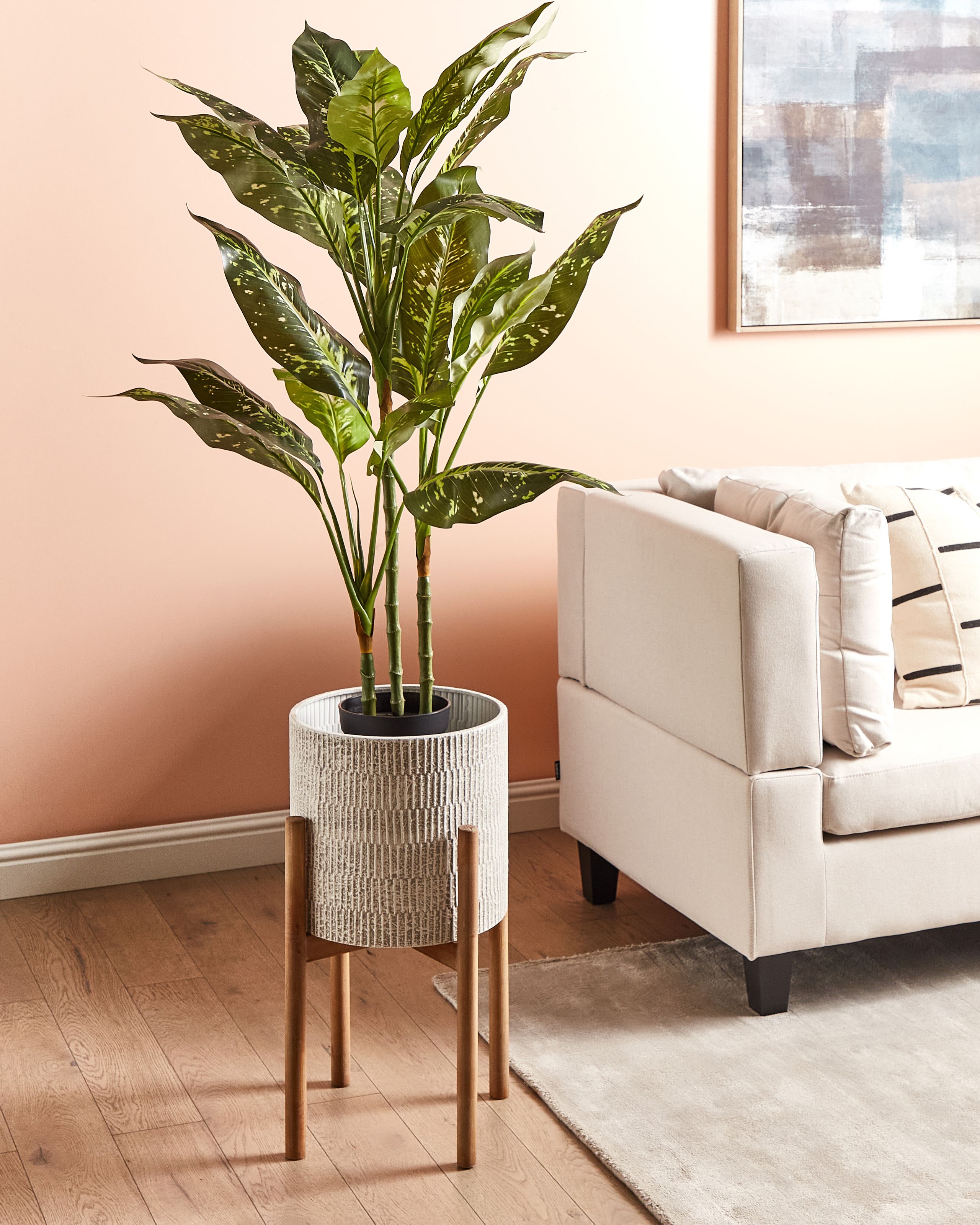 Forhøjet plantekrukke PINSAPO 30 cm Metal Grå