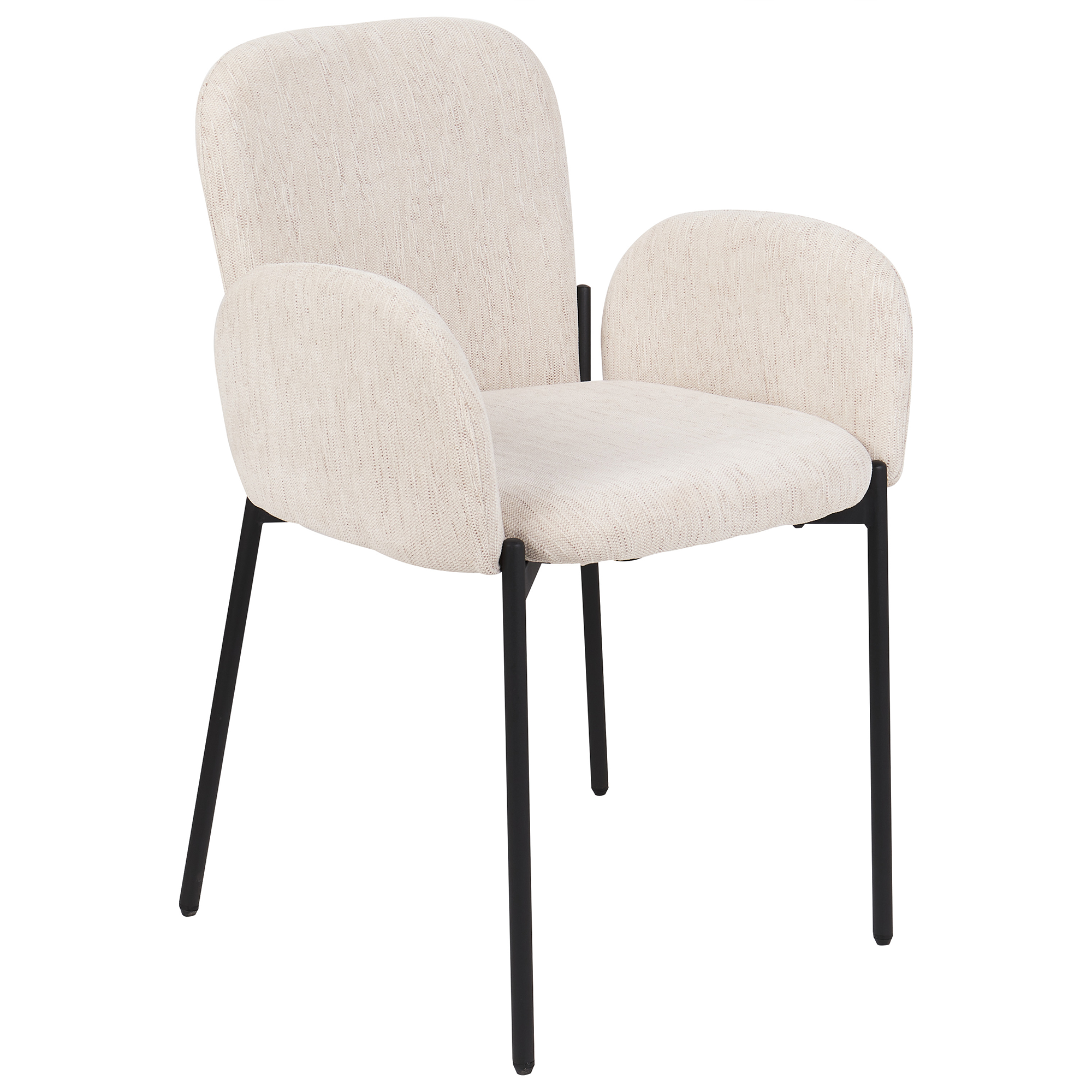 Sæt med 2 spisebordsstole ALBEE Beige