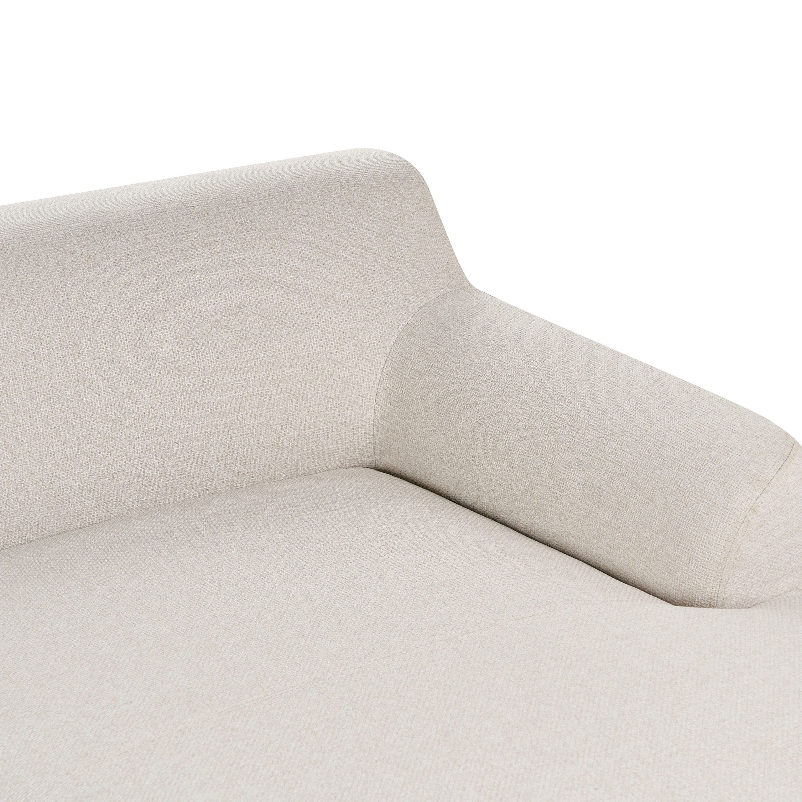 Hjørnesofa 3 personers SOSJO Lys Beige Venstrevendt