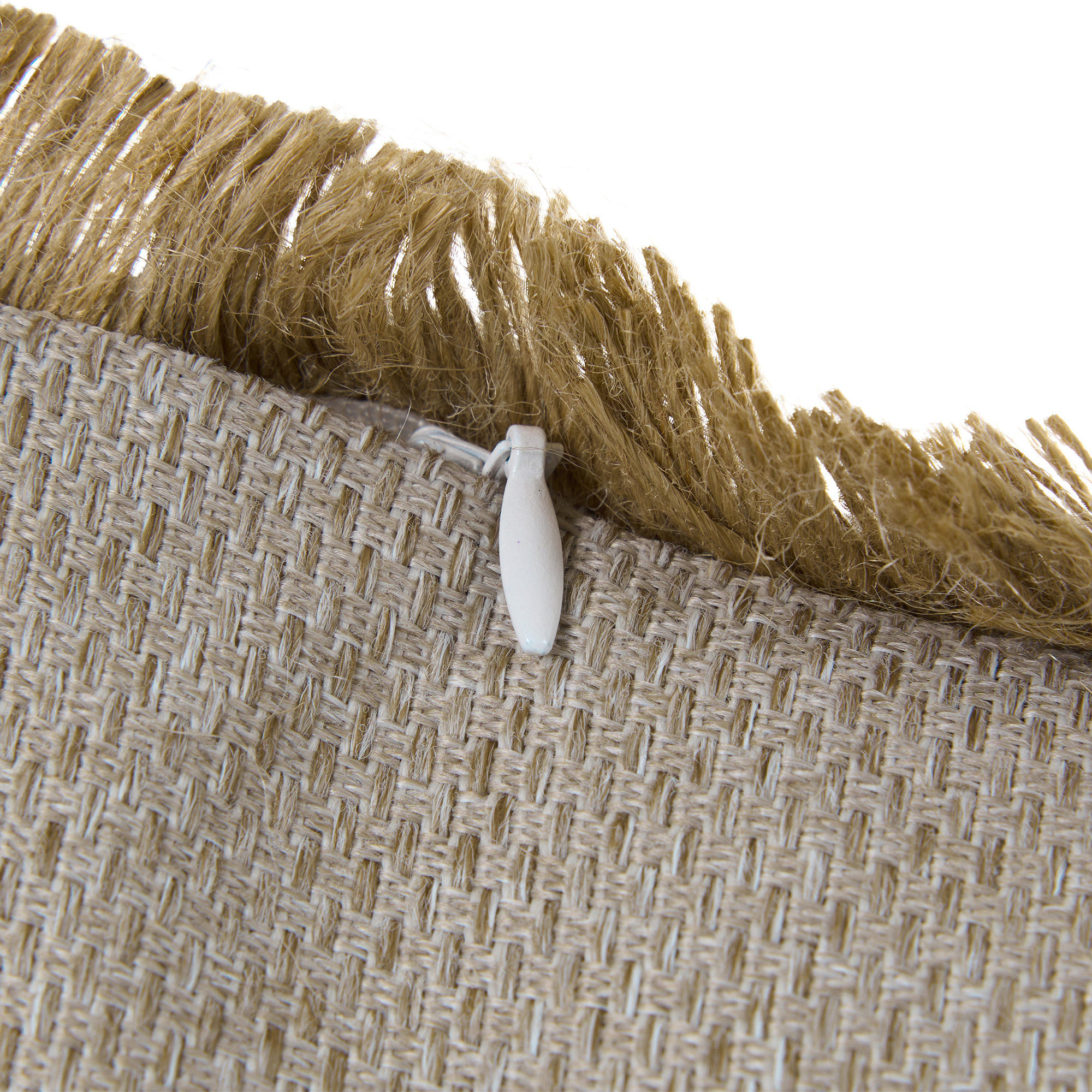 Sæt af 2 havehynder CASTANEA Ensfarvet 45 x 45 cm Beige