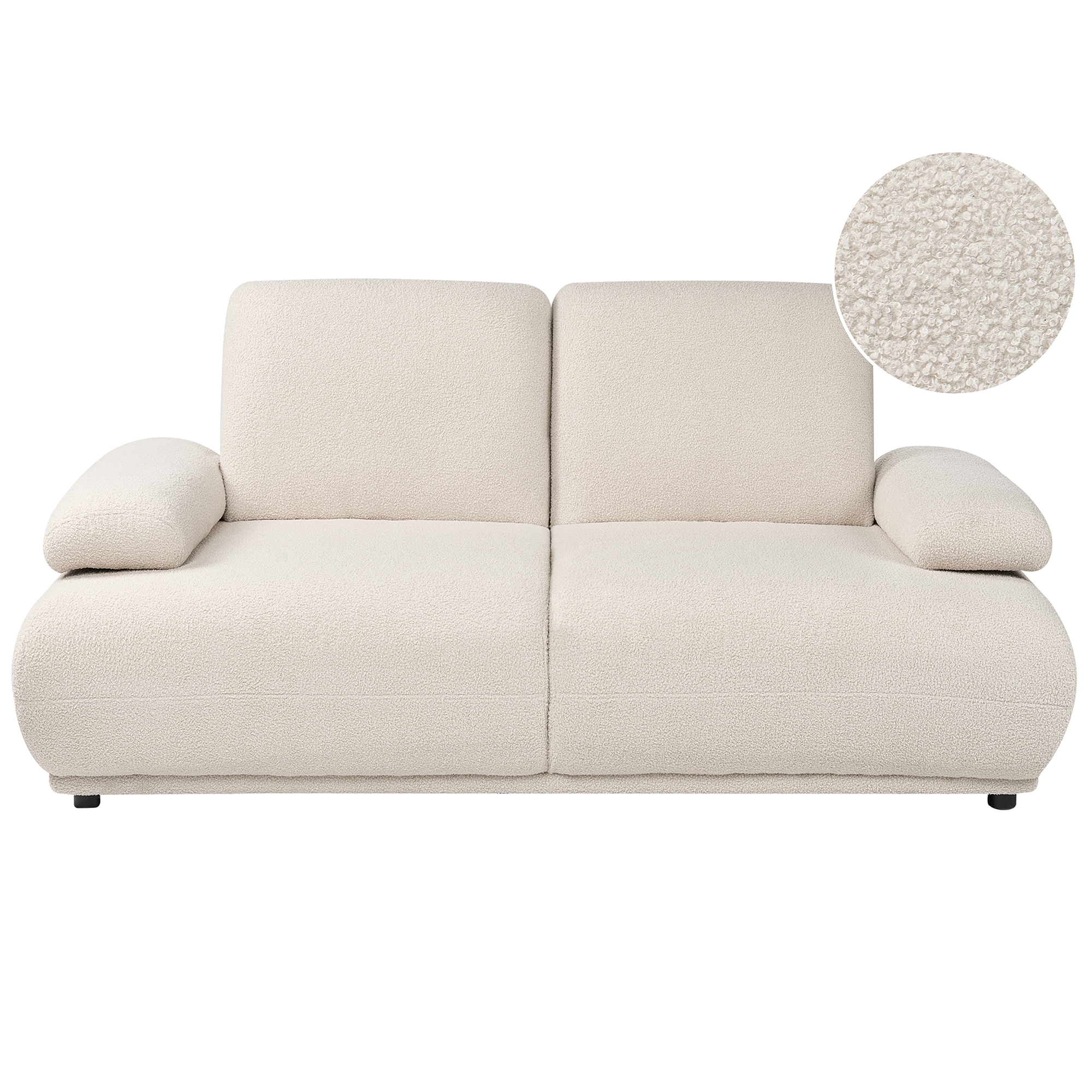 Sofa 2 personers NACKA Boucle Cremehvid