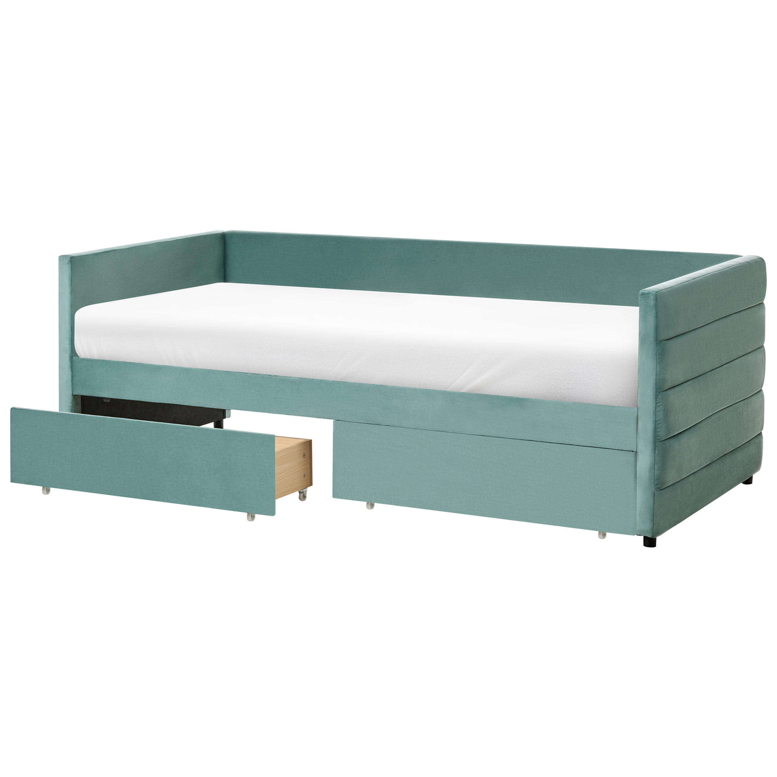 Daybed med opbevaring MARRAY Velour Mintgrøn 90 x 200 cm