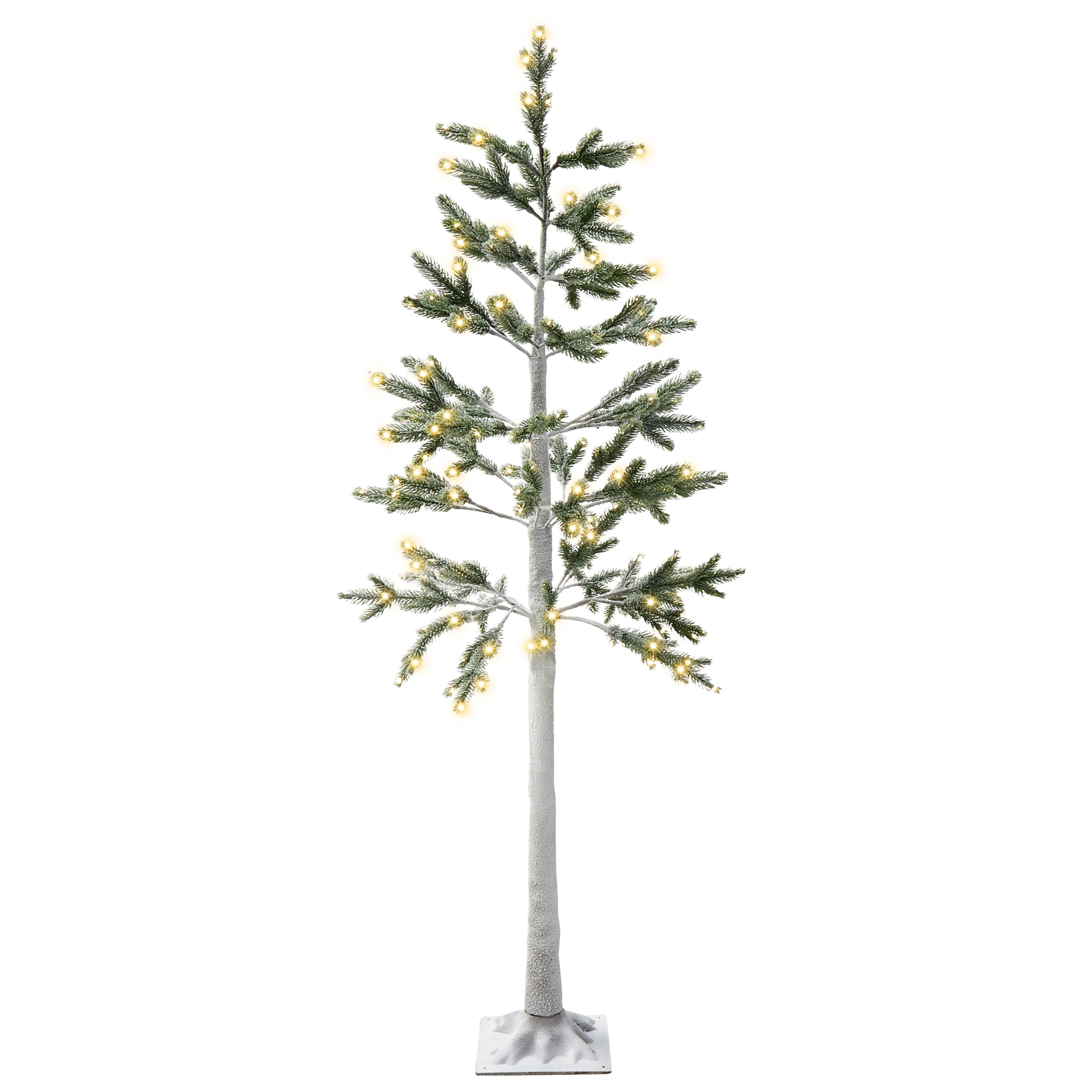 Udendørs dekoration LED ALBIONI 180 cm Træ Hvid