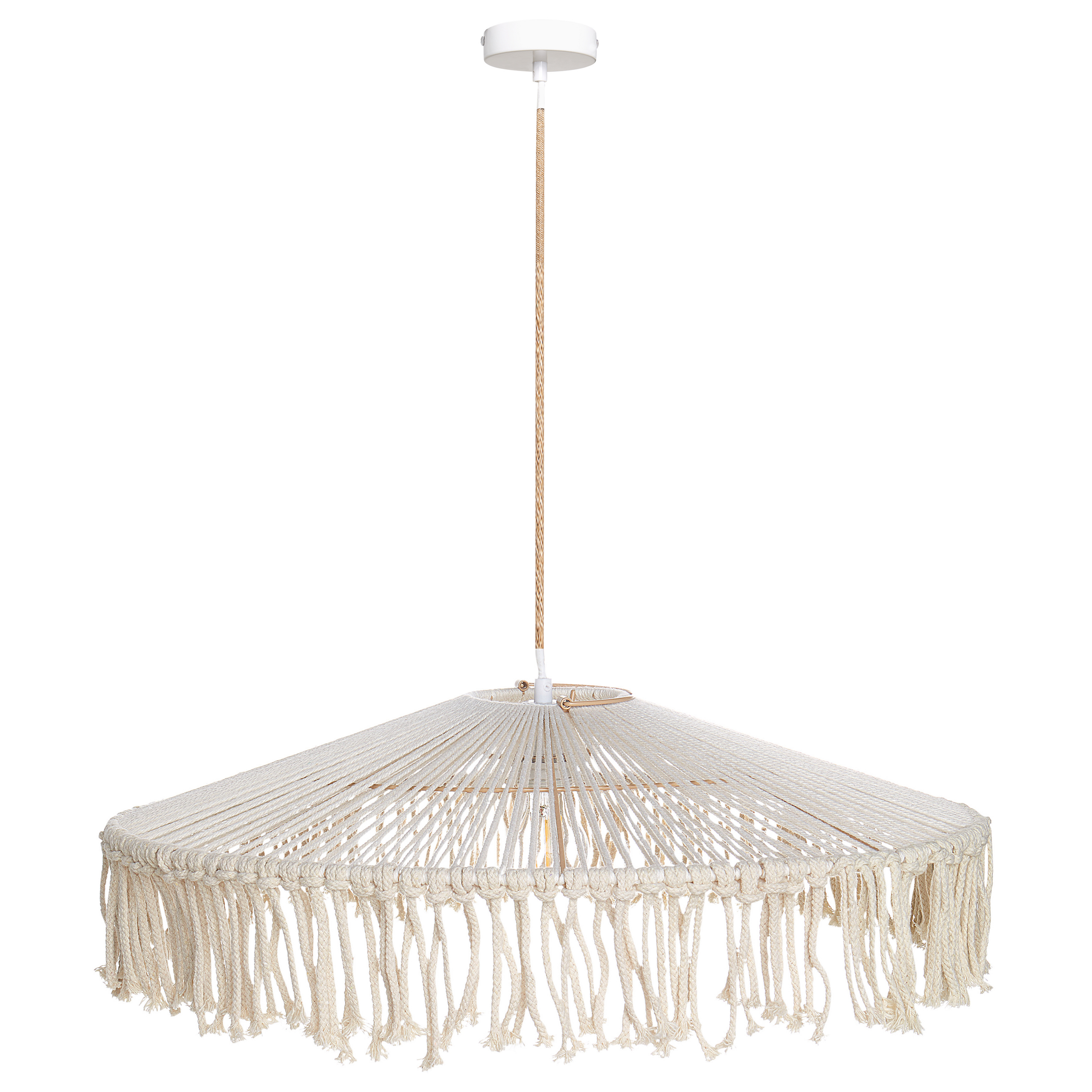 Loftlampe AKOBO papirreb Beige