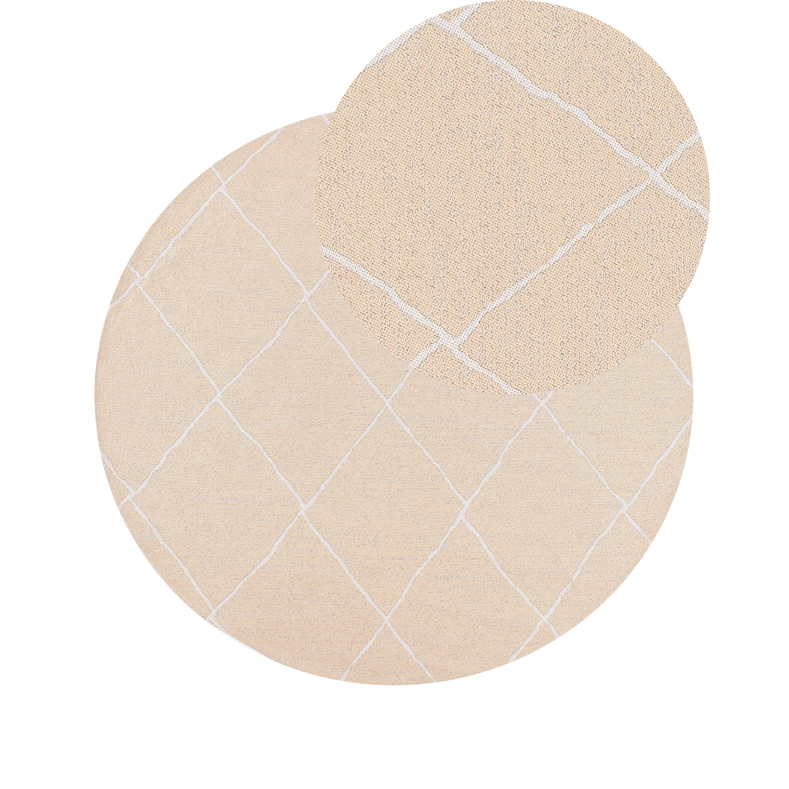 Udendørstæppe GWALIOR Beige ø 120 cm