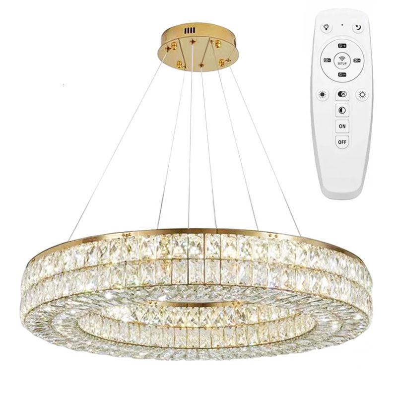 TOOLIGHT hængende loftlampe LED APP1568-CP 60CM Guld 60x60x90cm