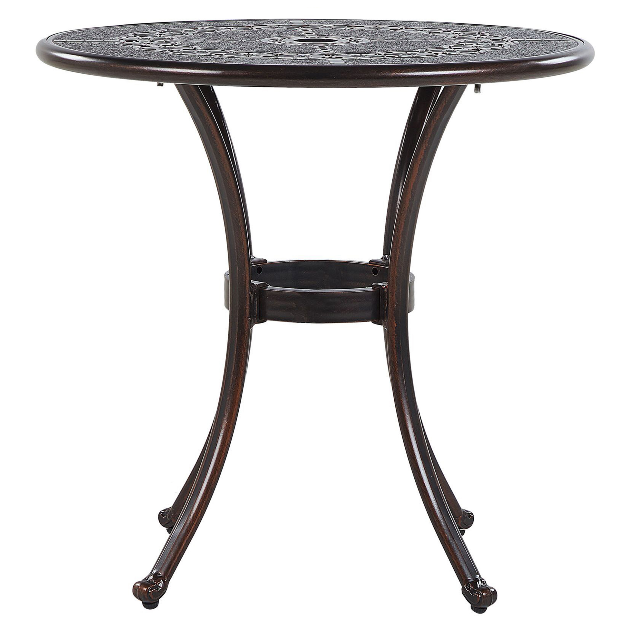 Bistro bord BOVINO 65 cm 65 cm Metal Mørkebrun