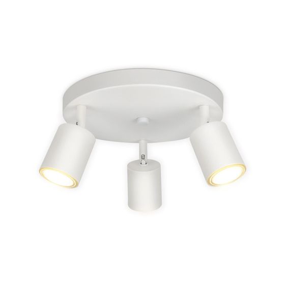 NETTLIFE LED - loftlampe til gangen, loftlampe til stuen, 3 runde hvide GU10 pærer
