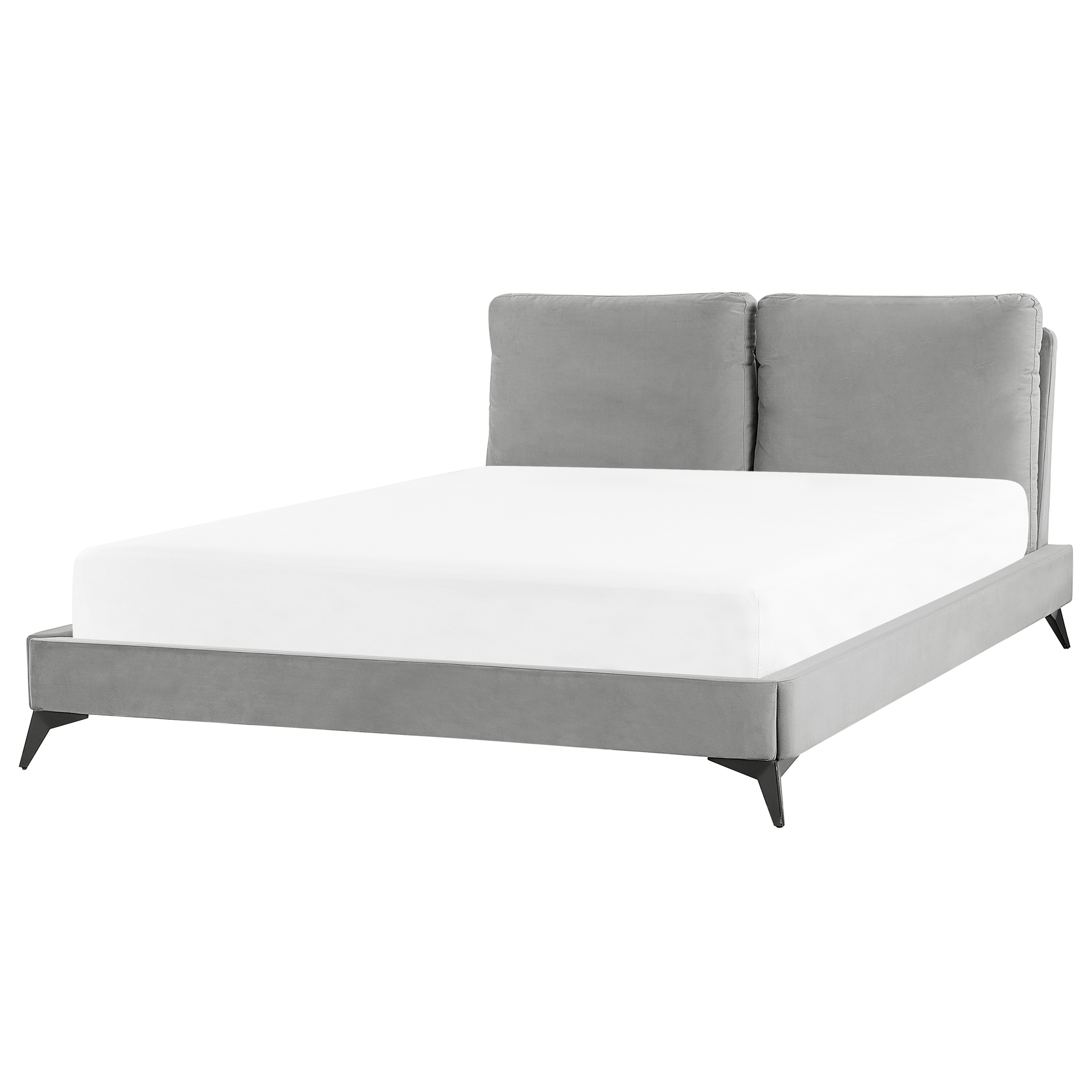 Seng Velour MELLE 160 x 200 cm Grå