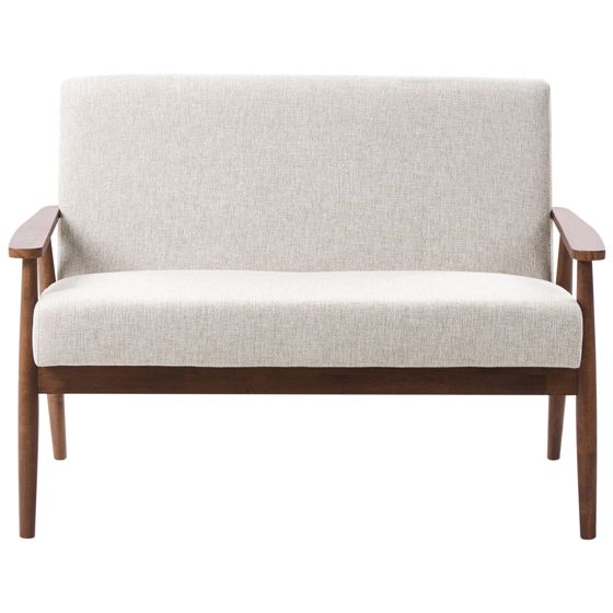 Sofa 2 personers ESRUM Mørkebrun/grå