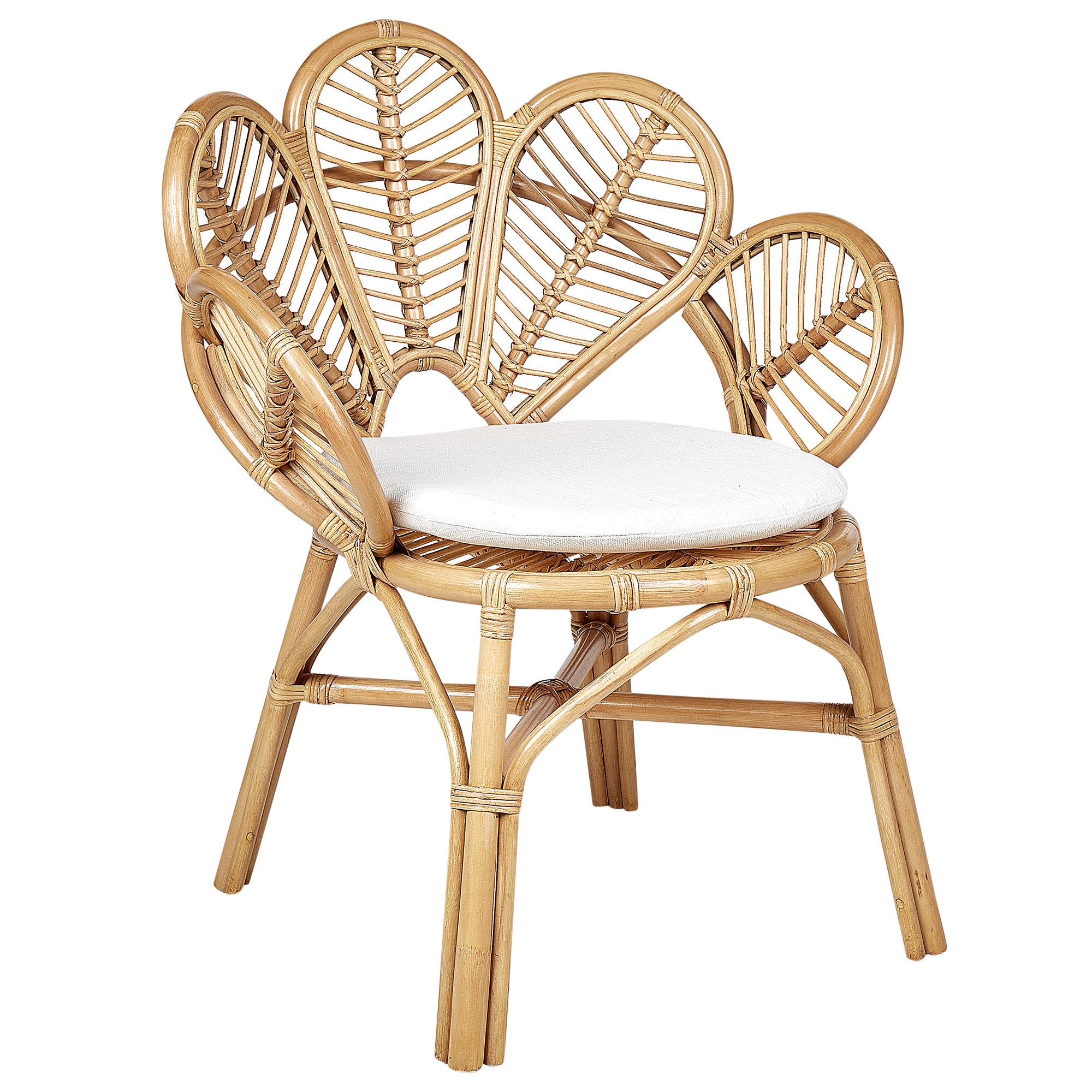 Påfuglestol FLORENTINE II Rattan Naturlig