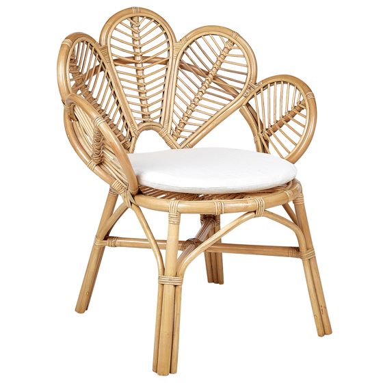 Påfuglestol FLORENTINE II Rattan Naturlig