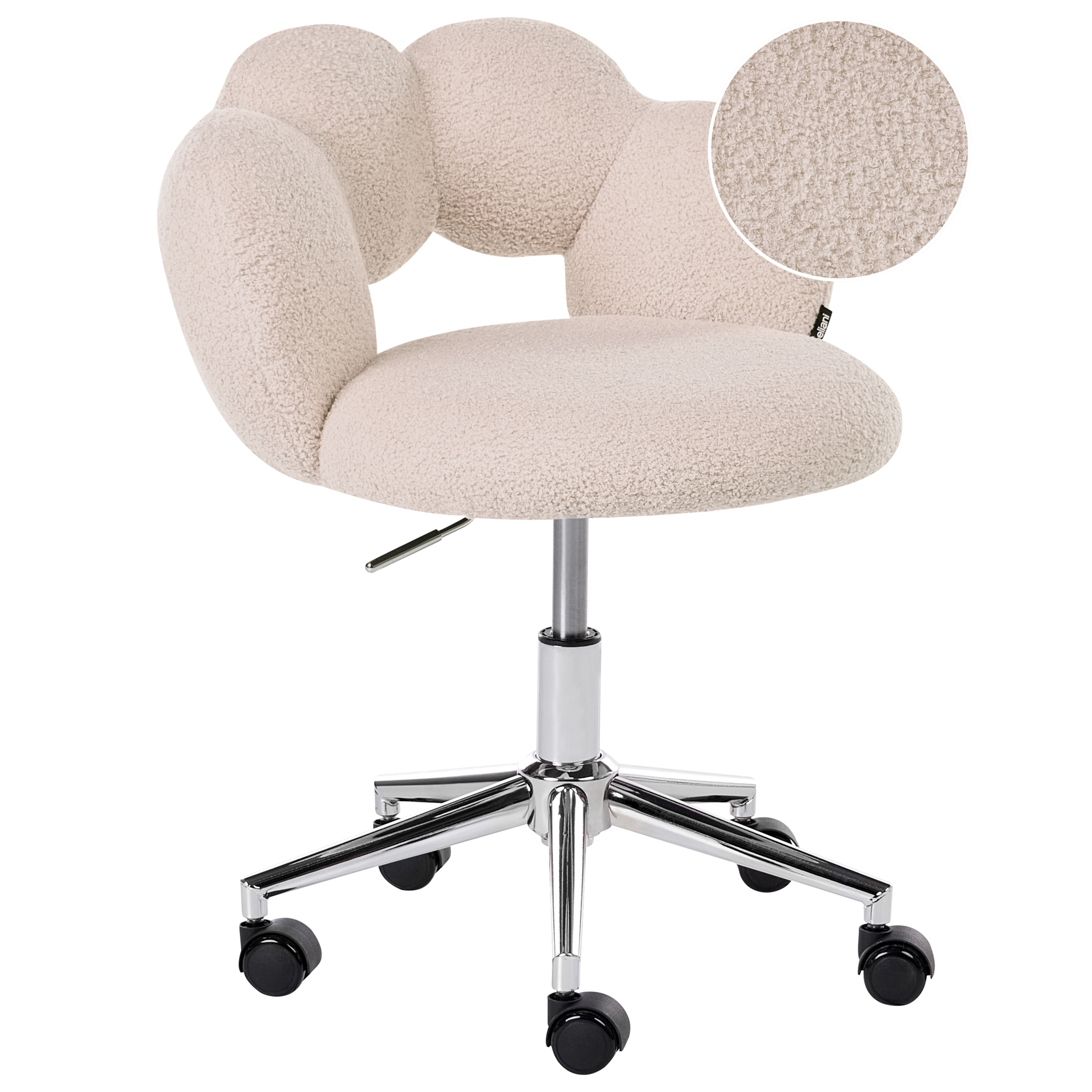 Skrivebordsstol WHIZZY Boucle Lys Beige