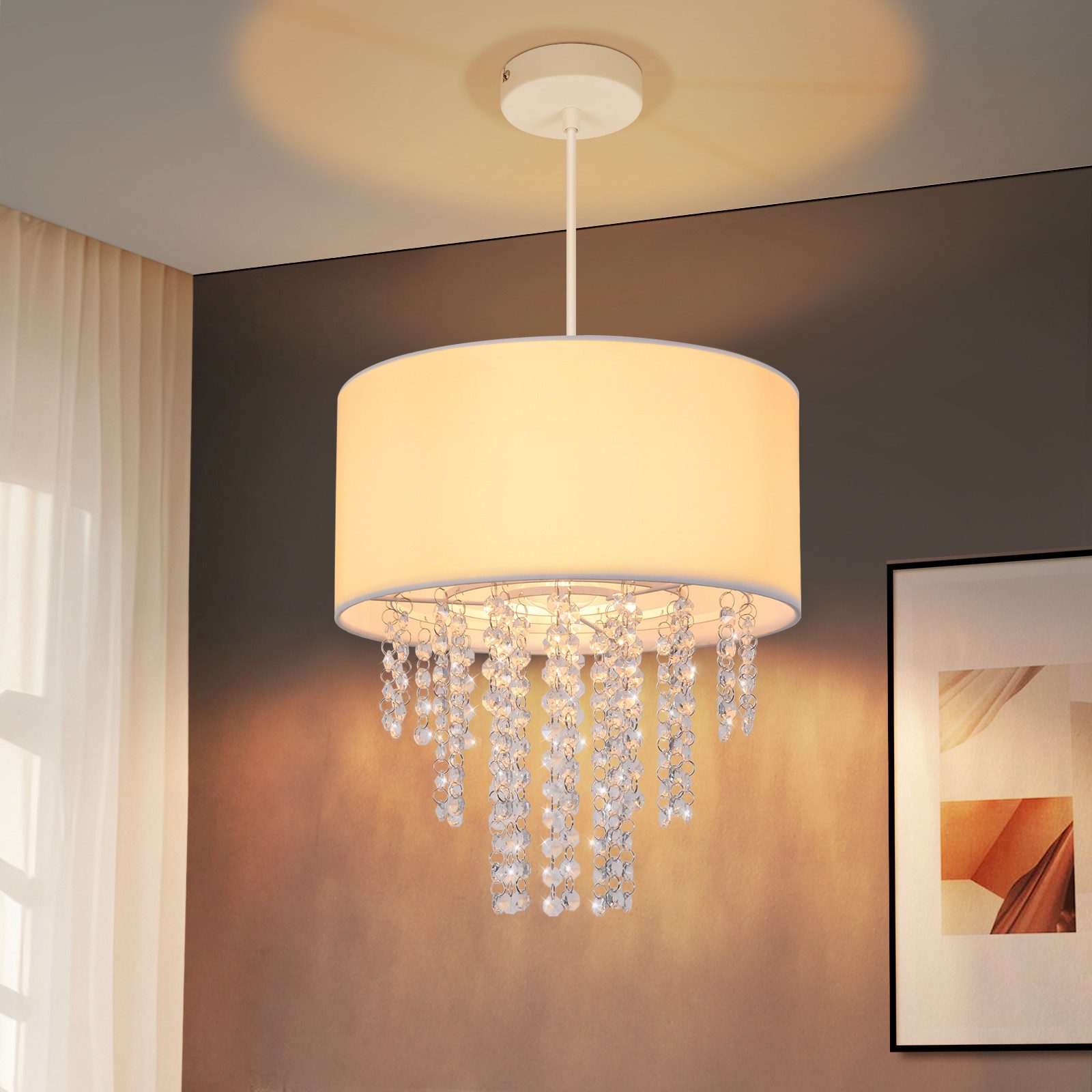 NETTLIFE pendellampe til spisebord, spisebordslampe sort spisebordslampe 3 flammer, E27