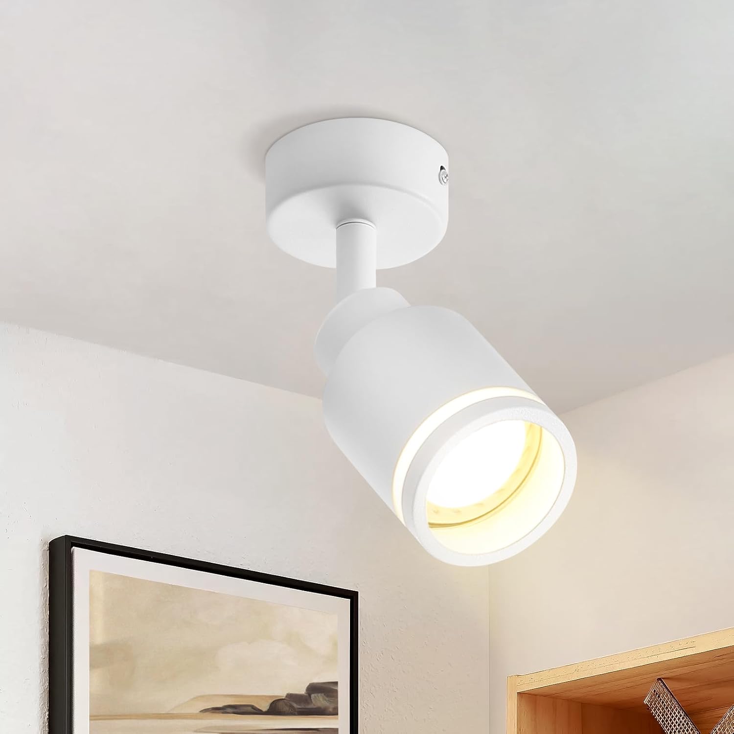 NETTLIFE moderne loftspotlight med 1 justerbar GU10-pære