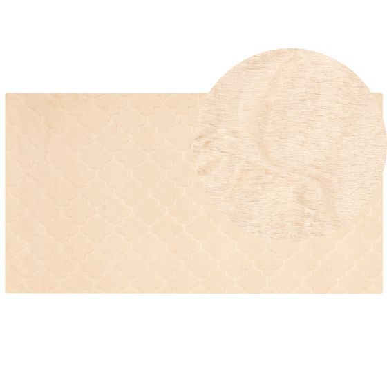 Tæppe af kunstpels GHARO Beige 80 x 150 cm