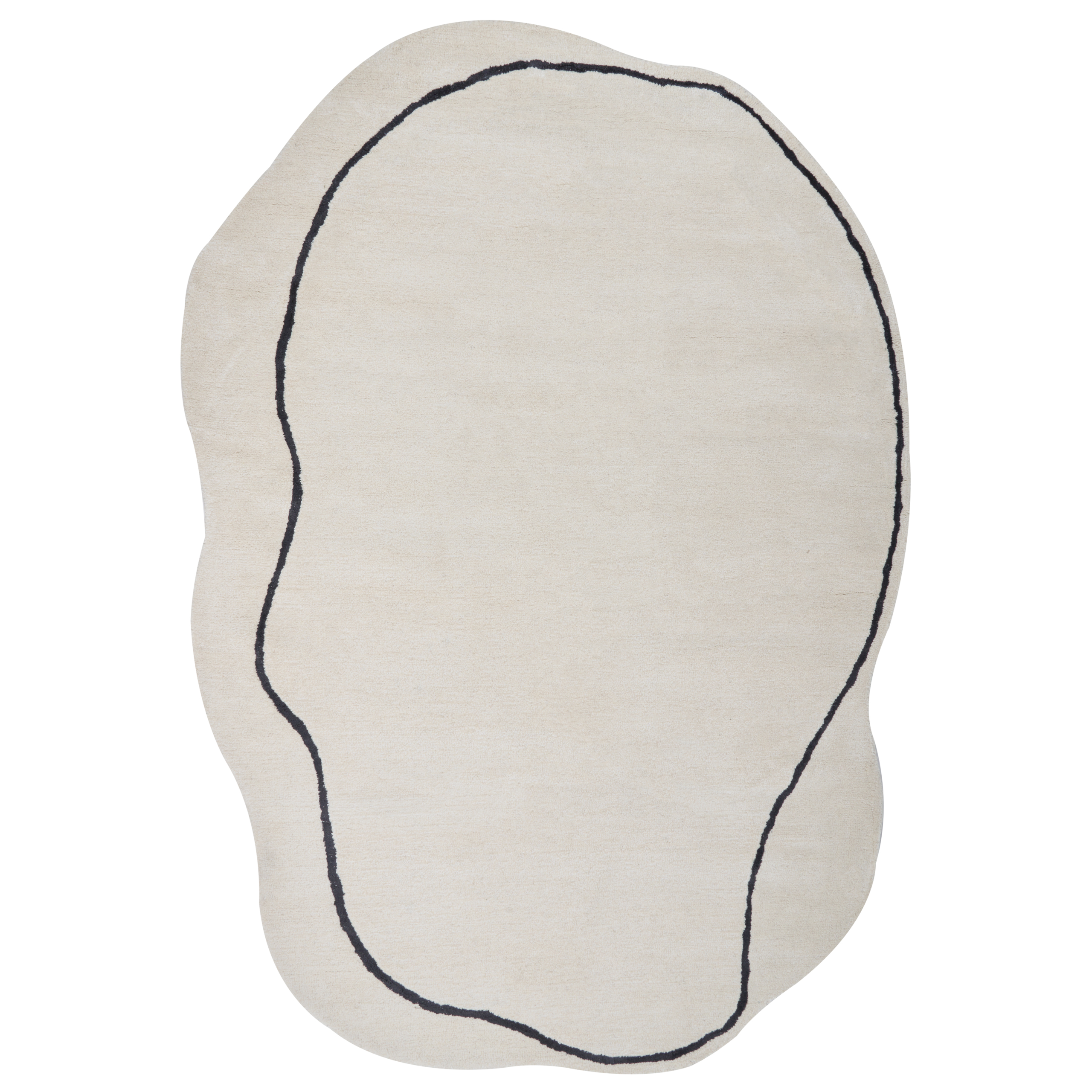 Gulvtæppe DERA Beige 160 x 230 cm Viskose