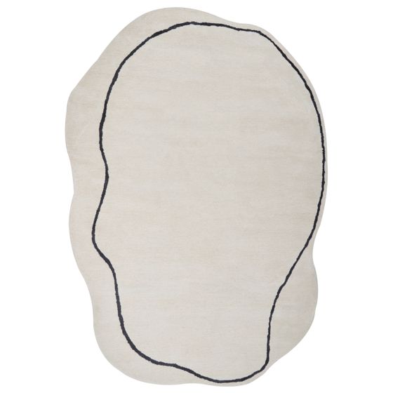 Gulvtæppe DERA Beige 160 x 230 cm Viskose