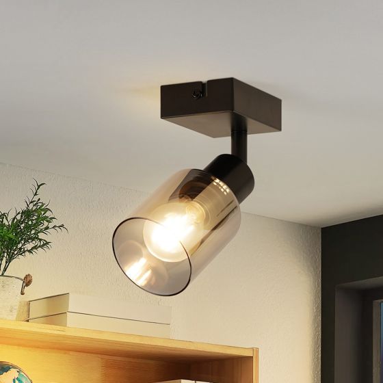 NETTLIFE - loftlampe spotlight 1 flamme sort industriel E14 loftlampe til stue
