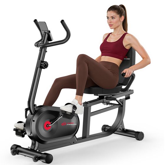 Liggende motionscykel X1 16 modstandsniveauer støjsvag magnetisk modstand