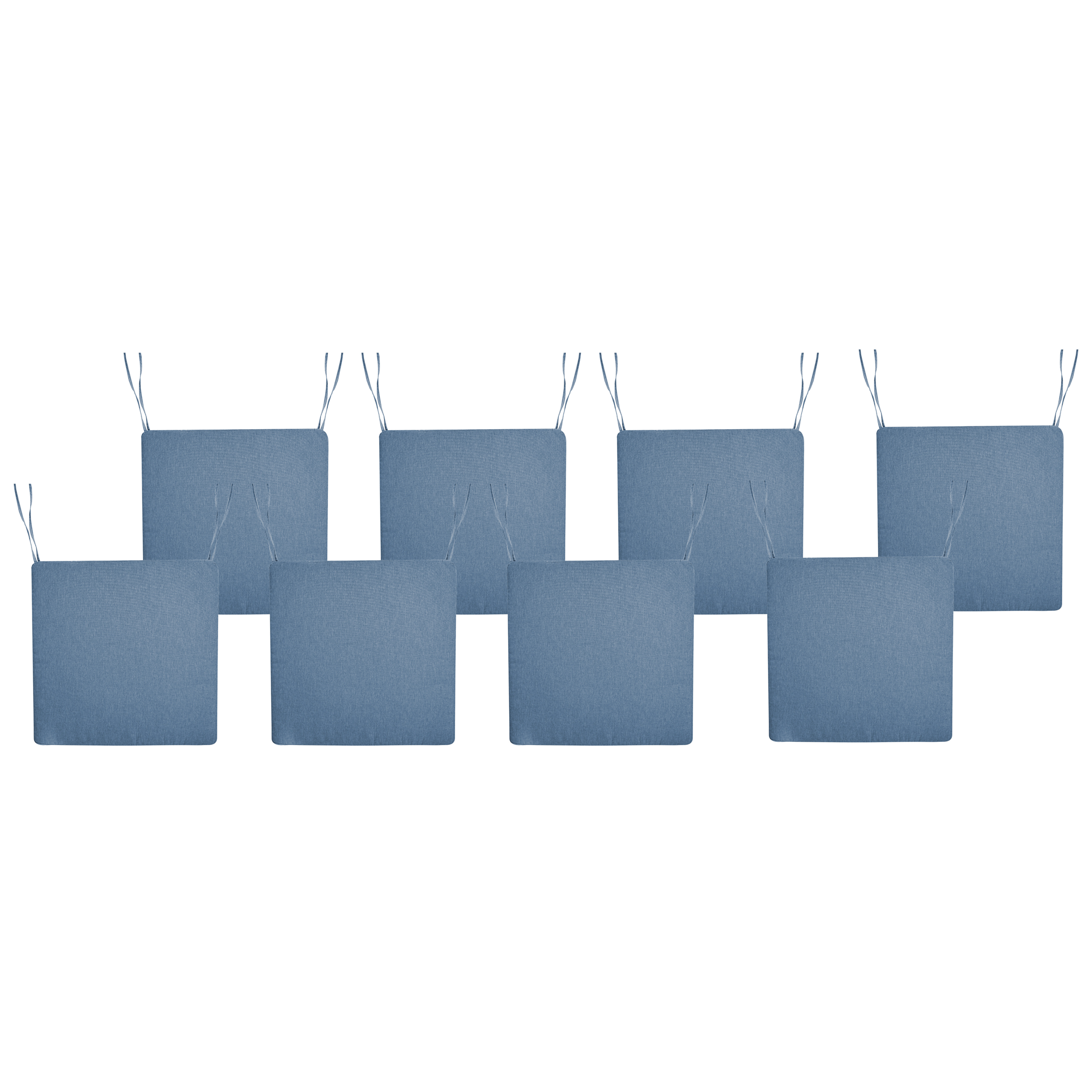 Sæt af 8 hynder til havestol SASSARI PREMIUM 46 x 46 cm Blå