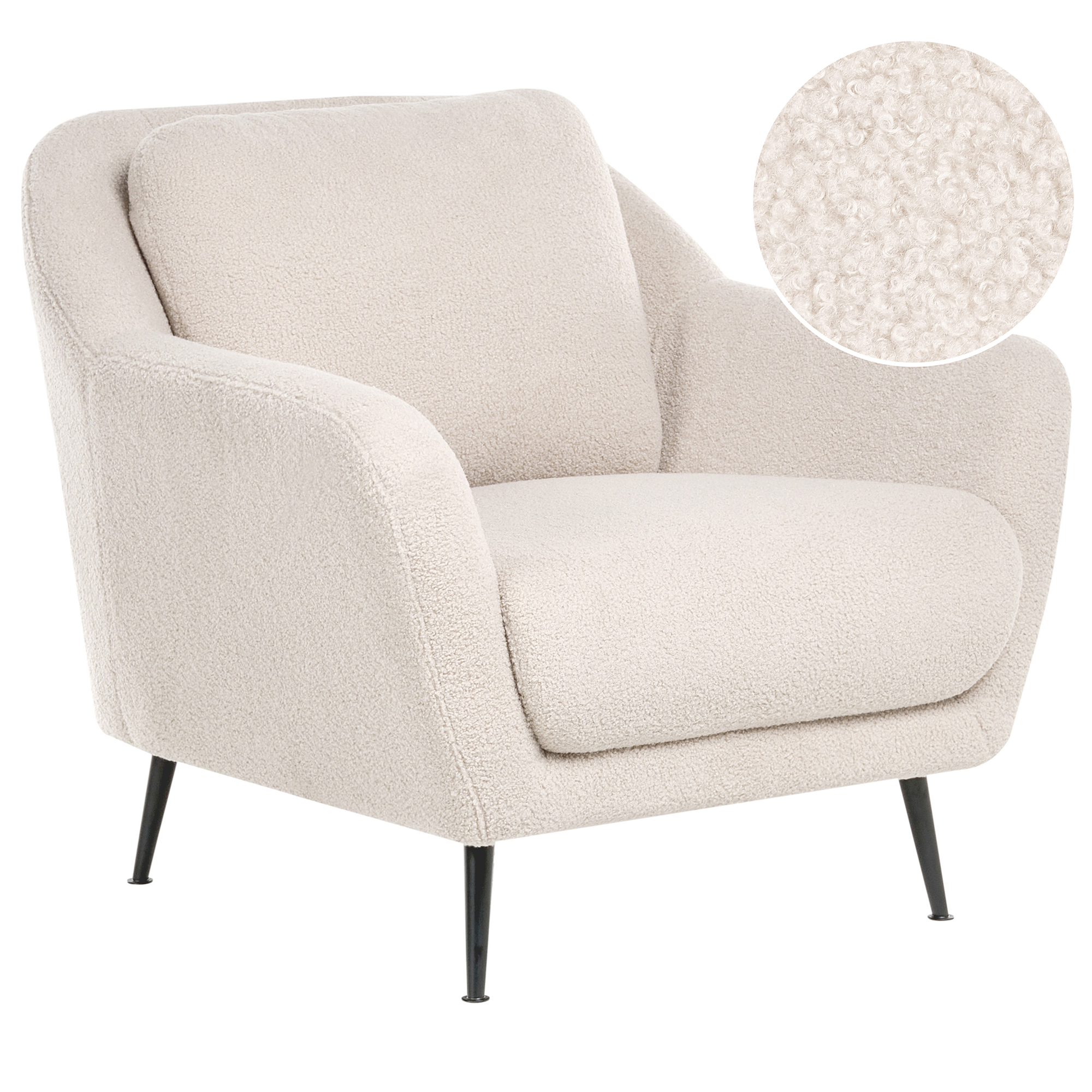Lænestol EIBY Boucle Beige