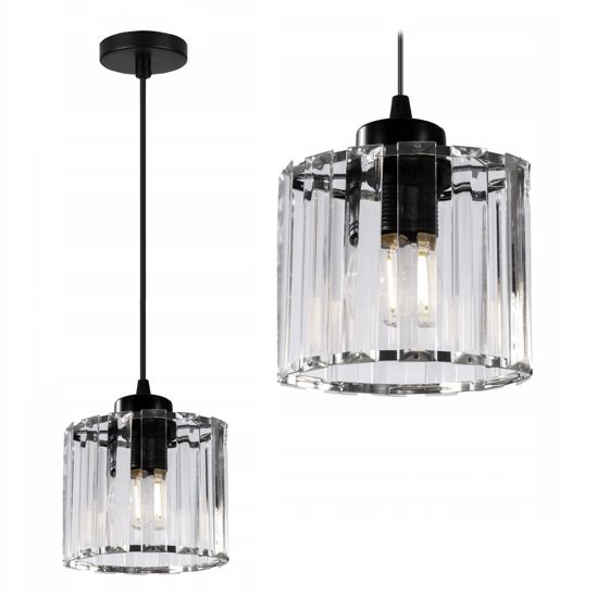 TOOLIGHT hængende loftlampe APP511-1CP Sort 102x13x12cm