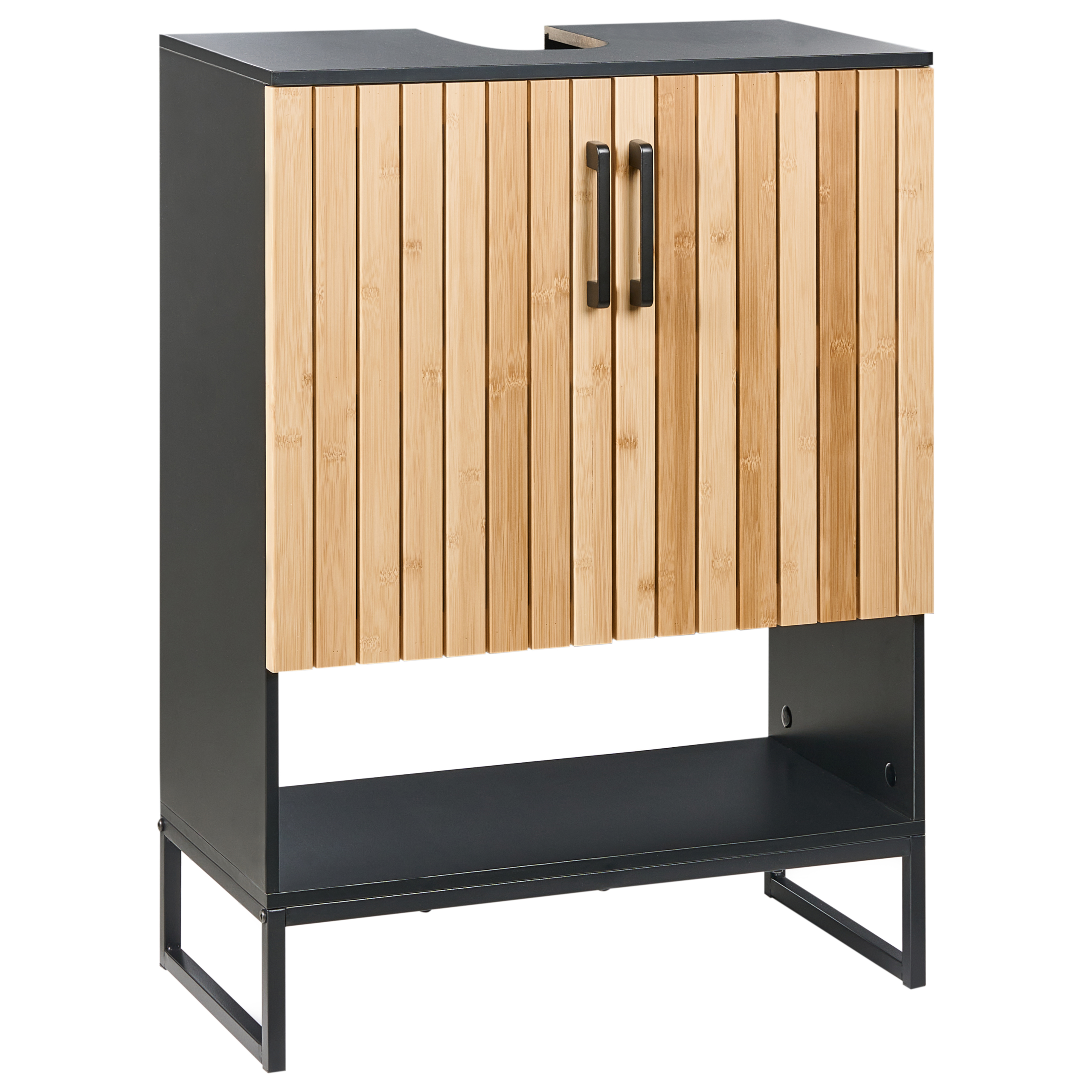 Vaskeskab MISCANTI 60 cm Bambus Lysebrun