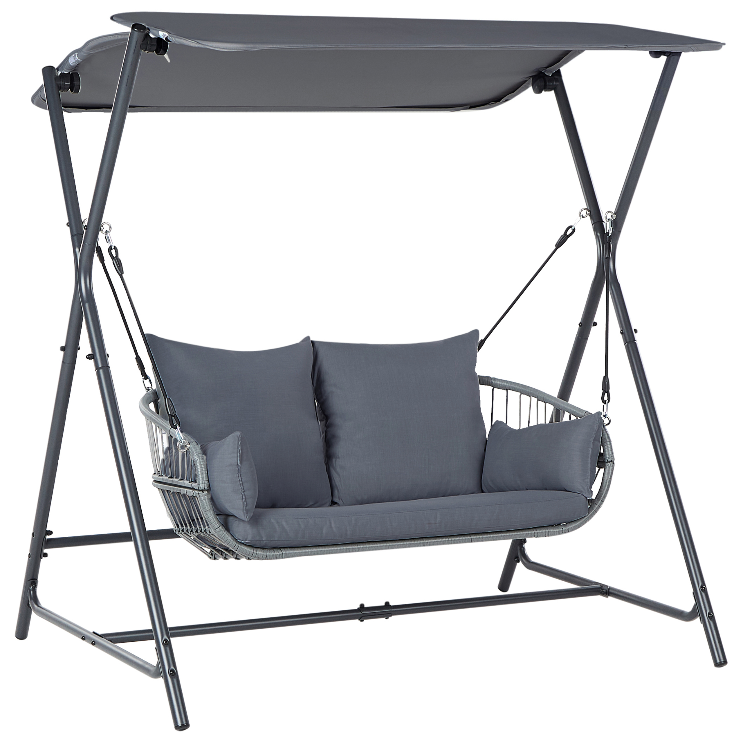 Gyngesofa FIASTRA Metal Mørkegrå