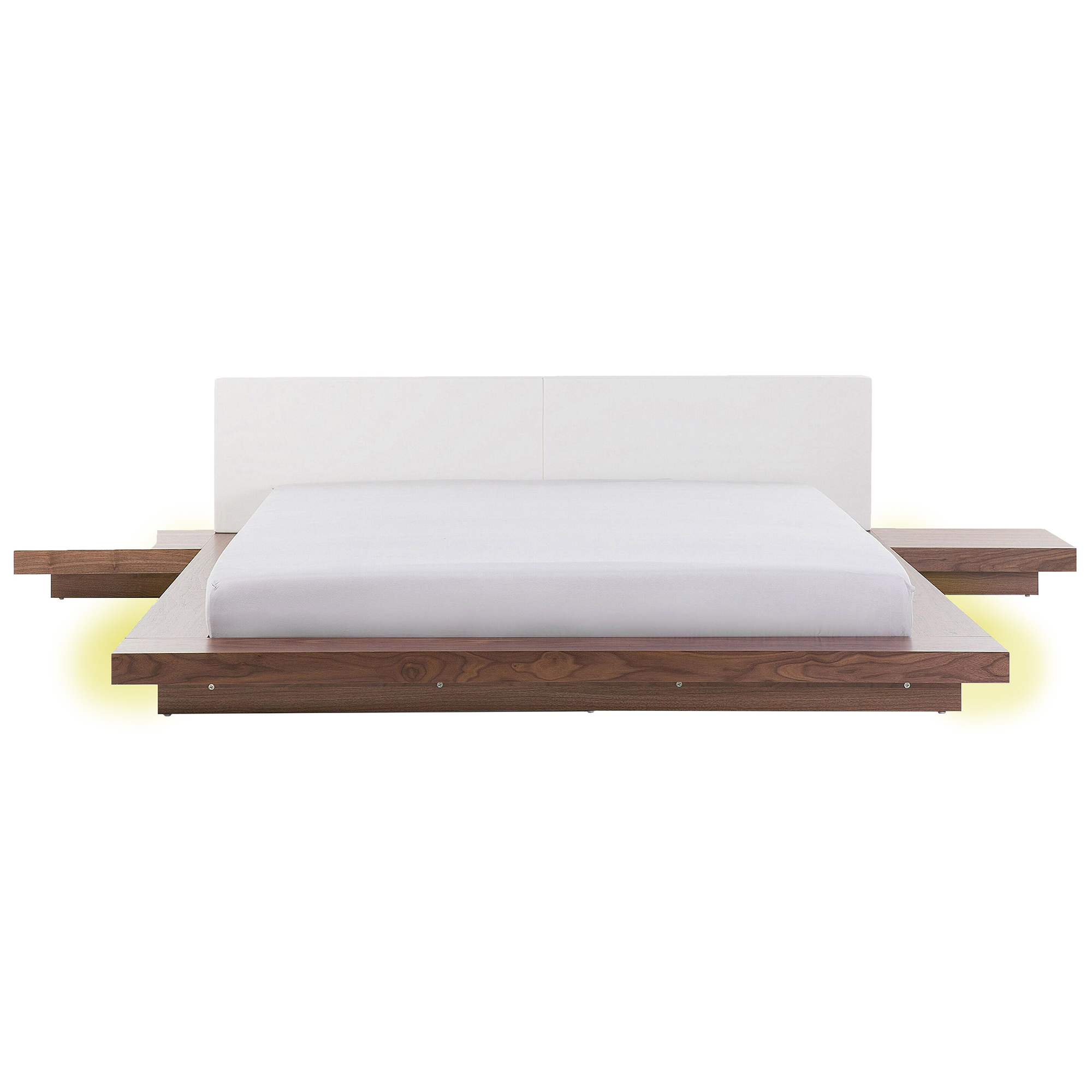 Seng med LED ZEN 180 x 200 cm Brun ask