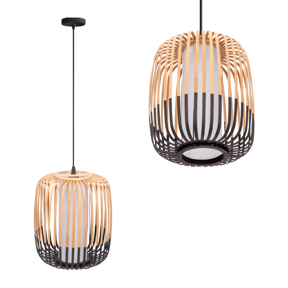 TOOLIGHT hængende loftlampe APP1274-1CP BOHO Brun 32,5x24,5x11,2cm