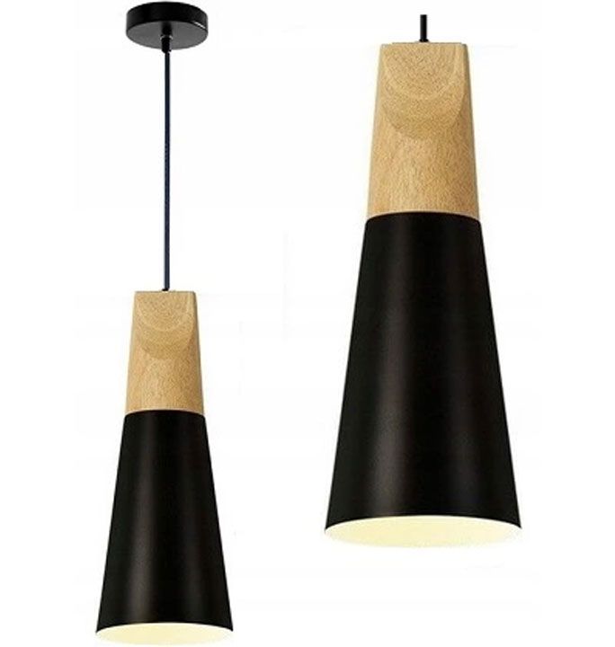 TOOLIGHT hængende loftlampe APP057-1CP SCANDI B Sort 14,5x10x26cm