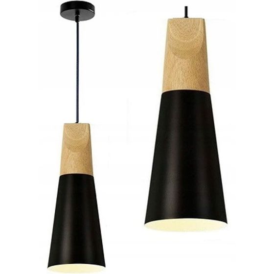 TOOLIGHT hængende loftlampe APP057-1CP SCANDI B Sort 14,5x10x26cm