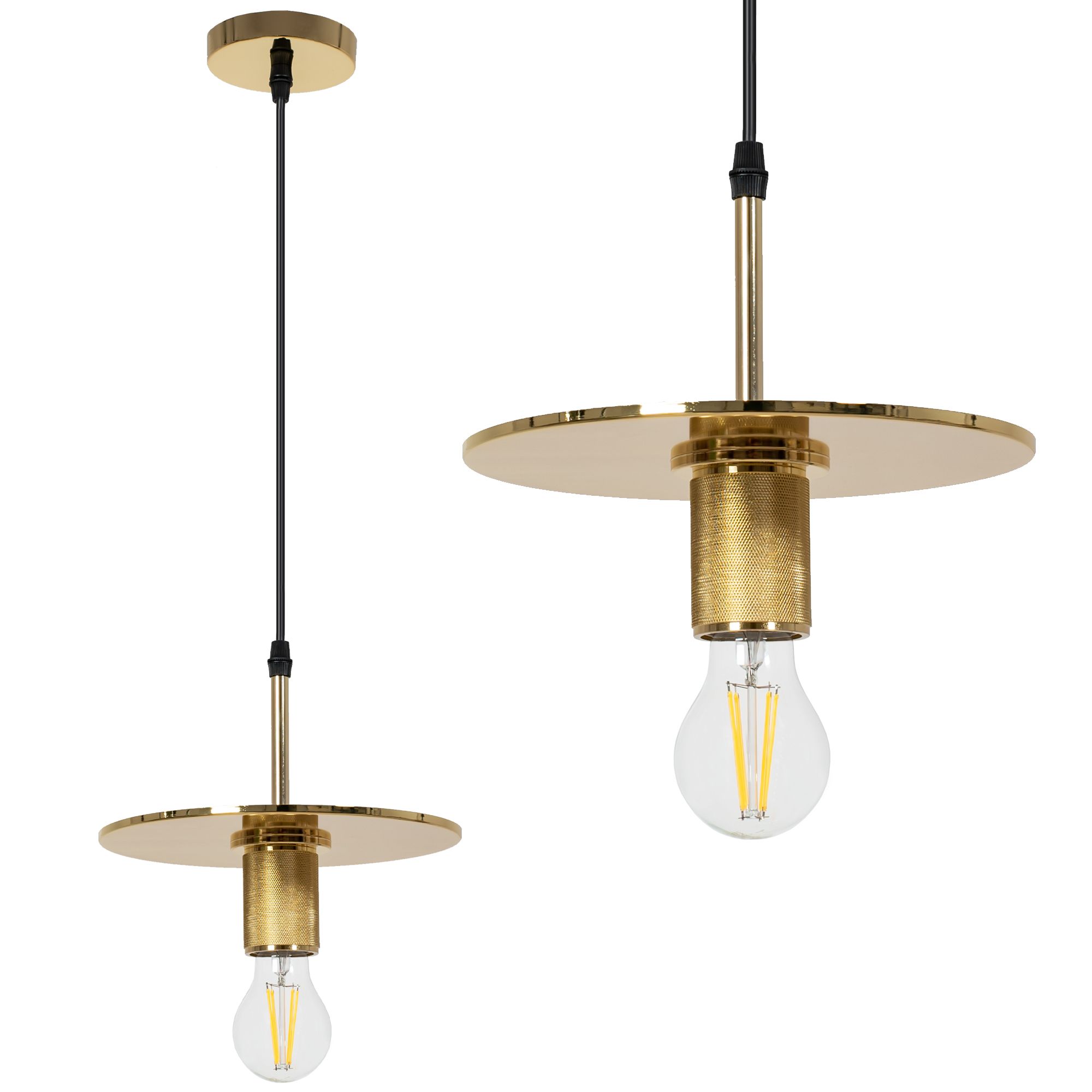 TOOLIGHT hængende loftlampe APP1181-1CP Guld 25x22x25cm