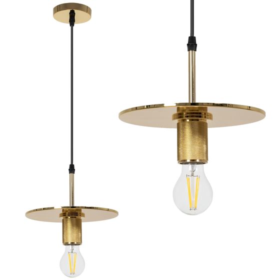 TOOLIGHT hængende loftlampe APP1181-1CP Guld 25x22x25cm