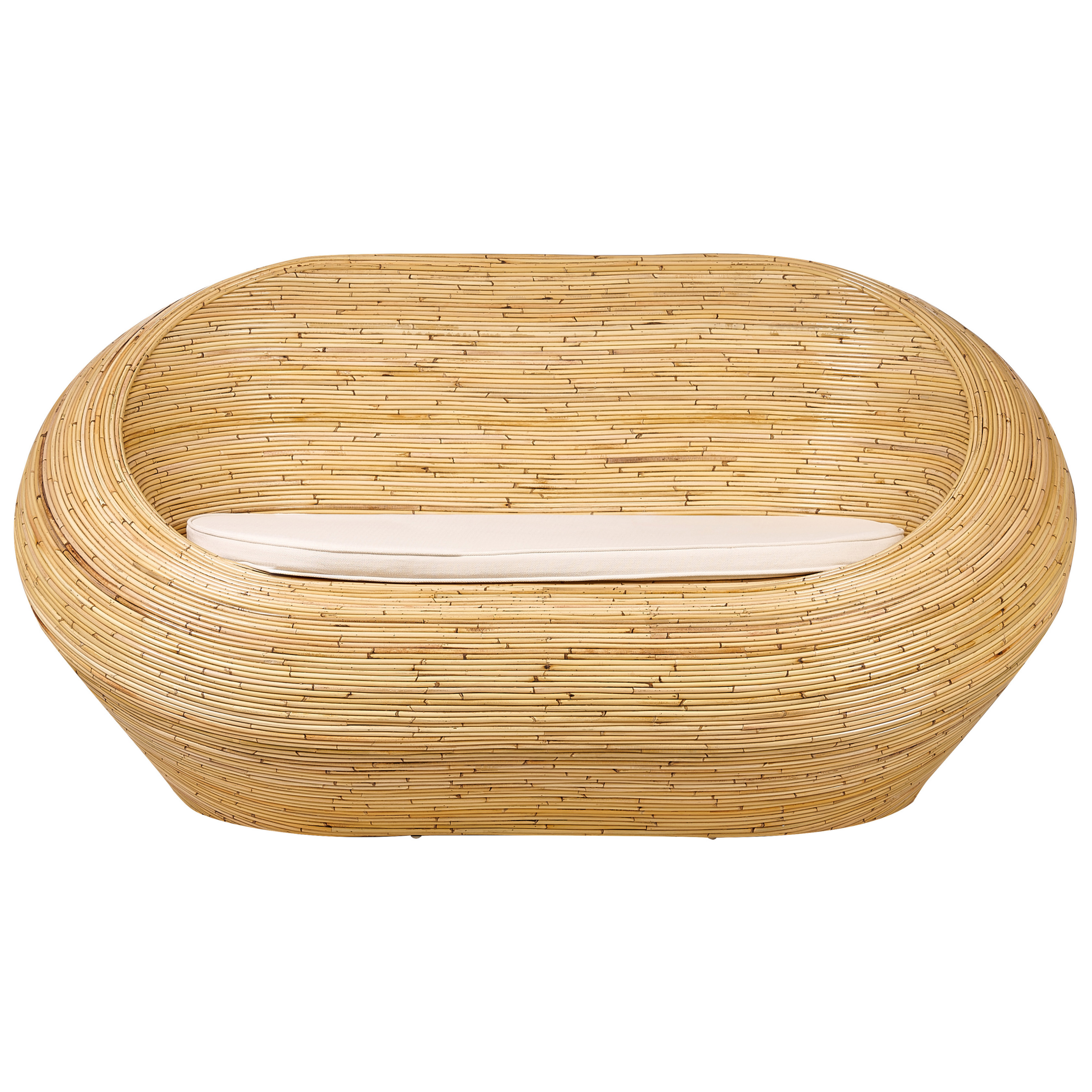 Havesofa 2 personers MAIORI Rattan Naturlig