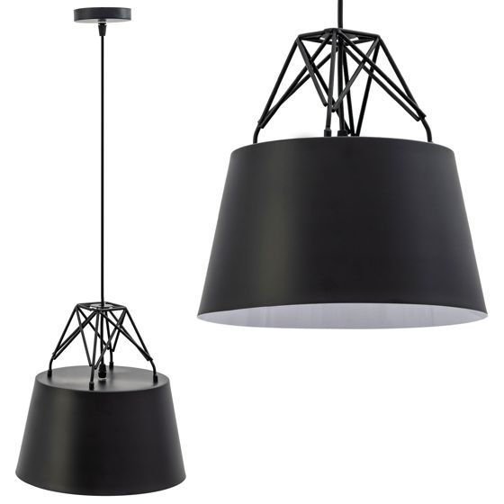 TOOLIGHT hængende loftlampe APP422-1CP Sort 17x30x29cm