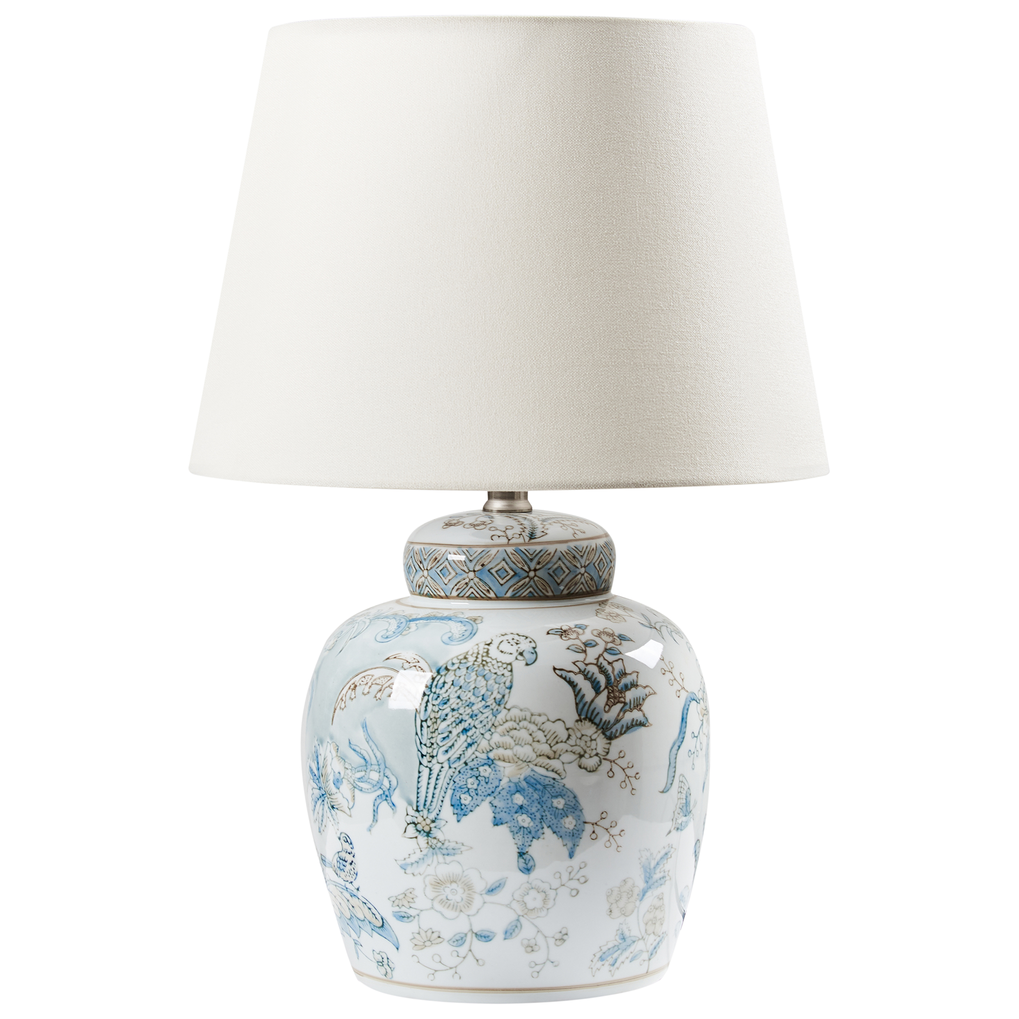 Bordlampe JAMAPA Porcelæn Hvid/blå