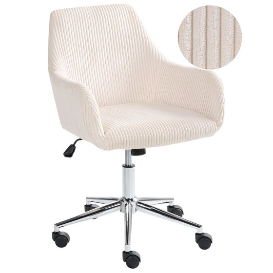 Kontorstol WELLSTON Fløjl Lys Beige