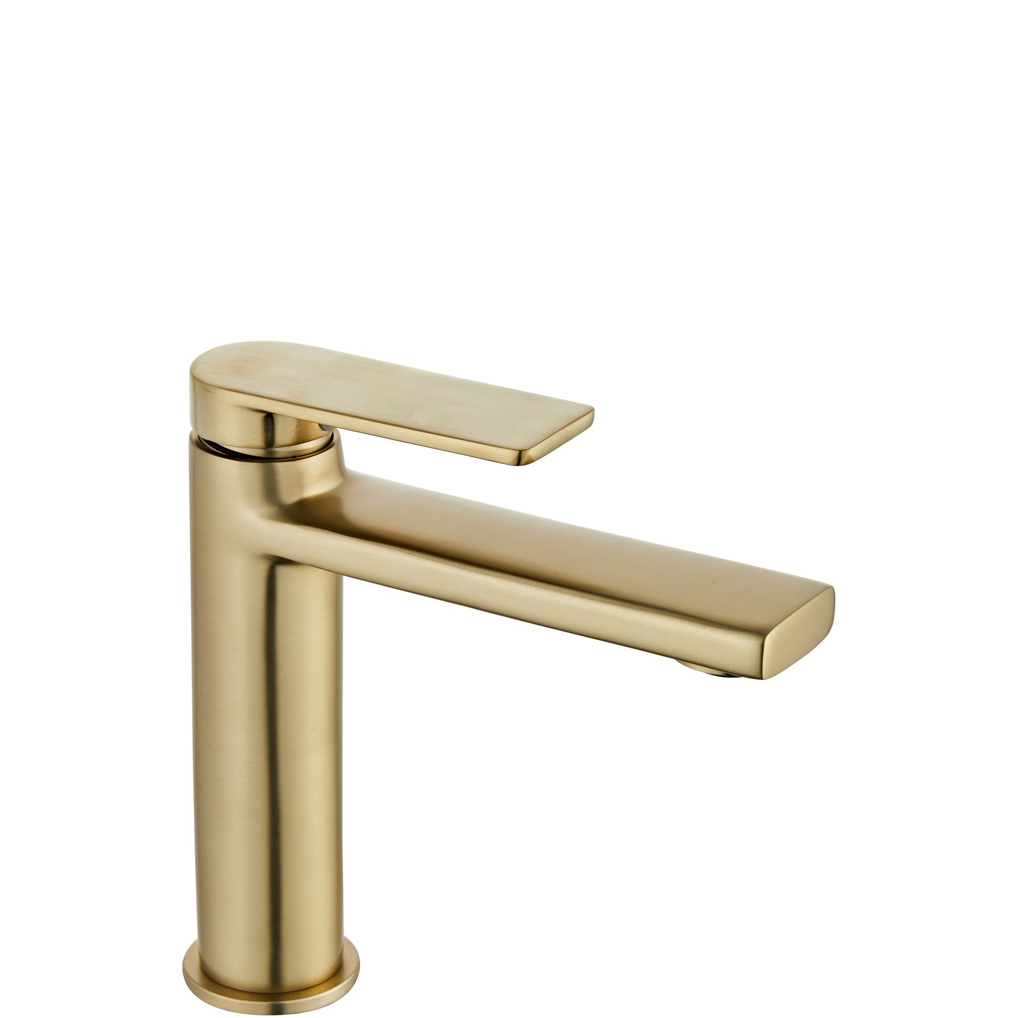 REA håndvaskarmatur VERSO Lav Børstet guld, 15,5x4,5x16,5cm
