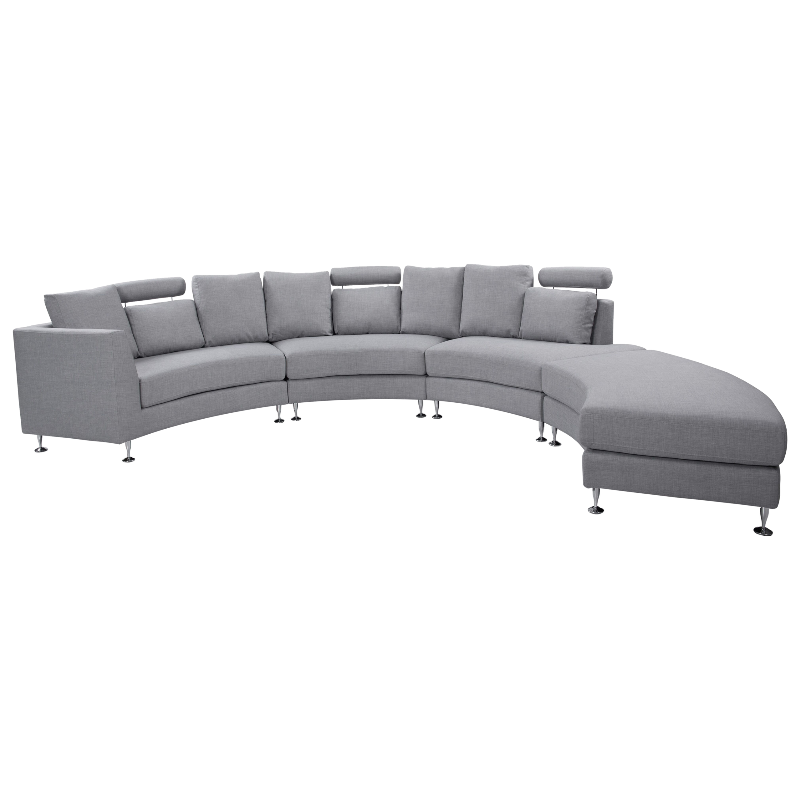 Buet sofa 7 personers ROTUNDE Lysegrå
