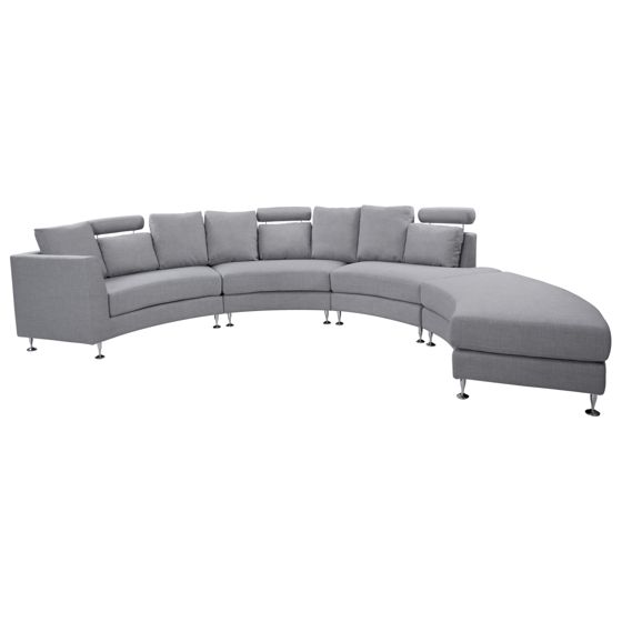 Buet sofa 7 personers ROTUNDE Lysegrå