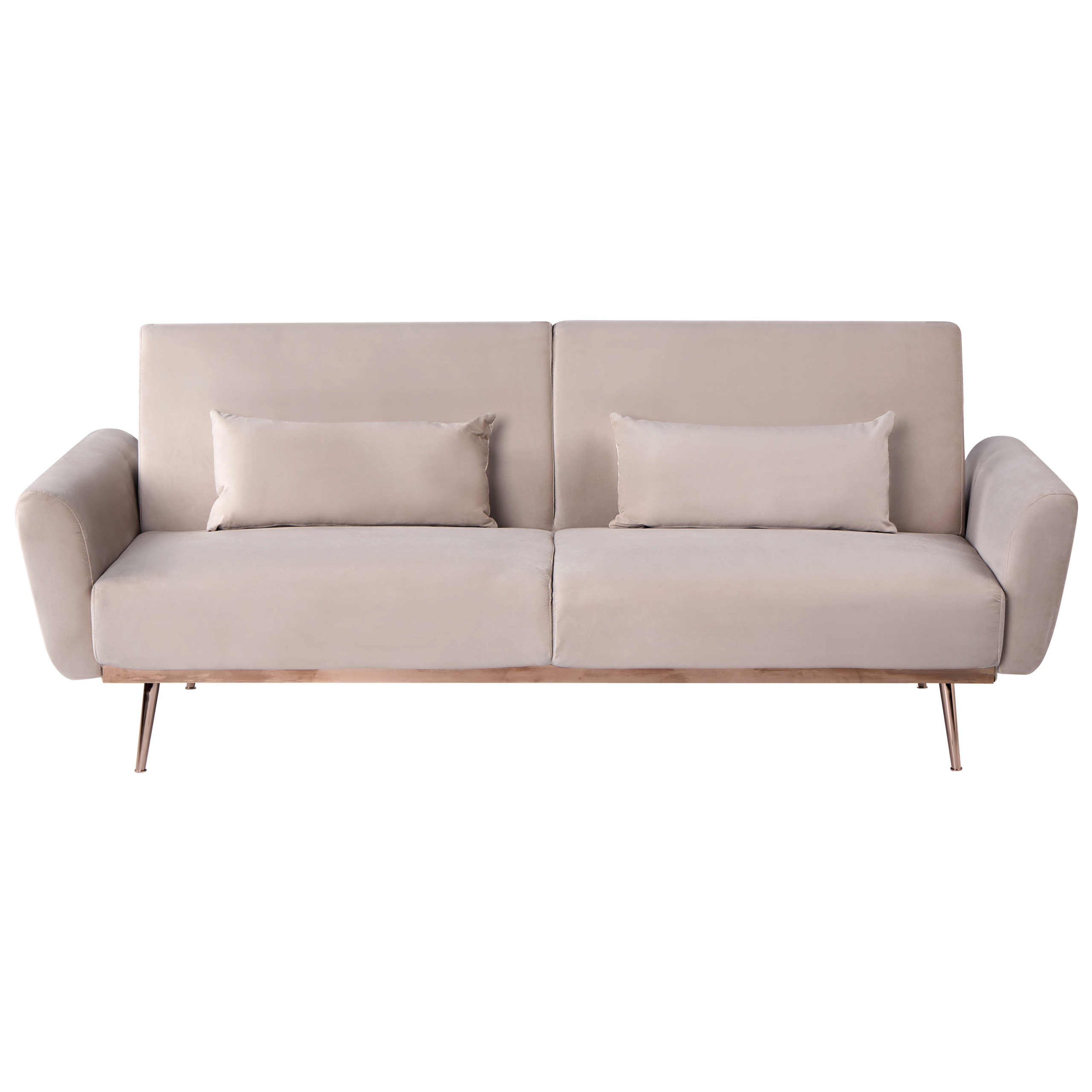 Sovesofa 3 personers EINA Velour Brungrå