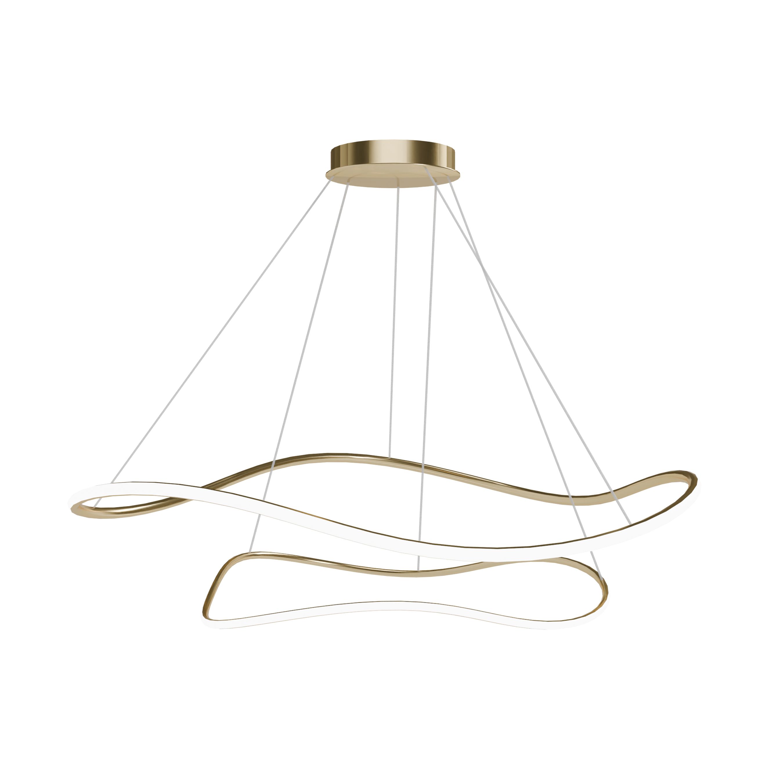 TOOLIGHT hængende loftlampe LHJ017-CP2 Gold Guld 60x60x30cm