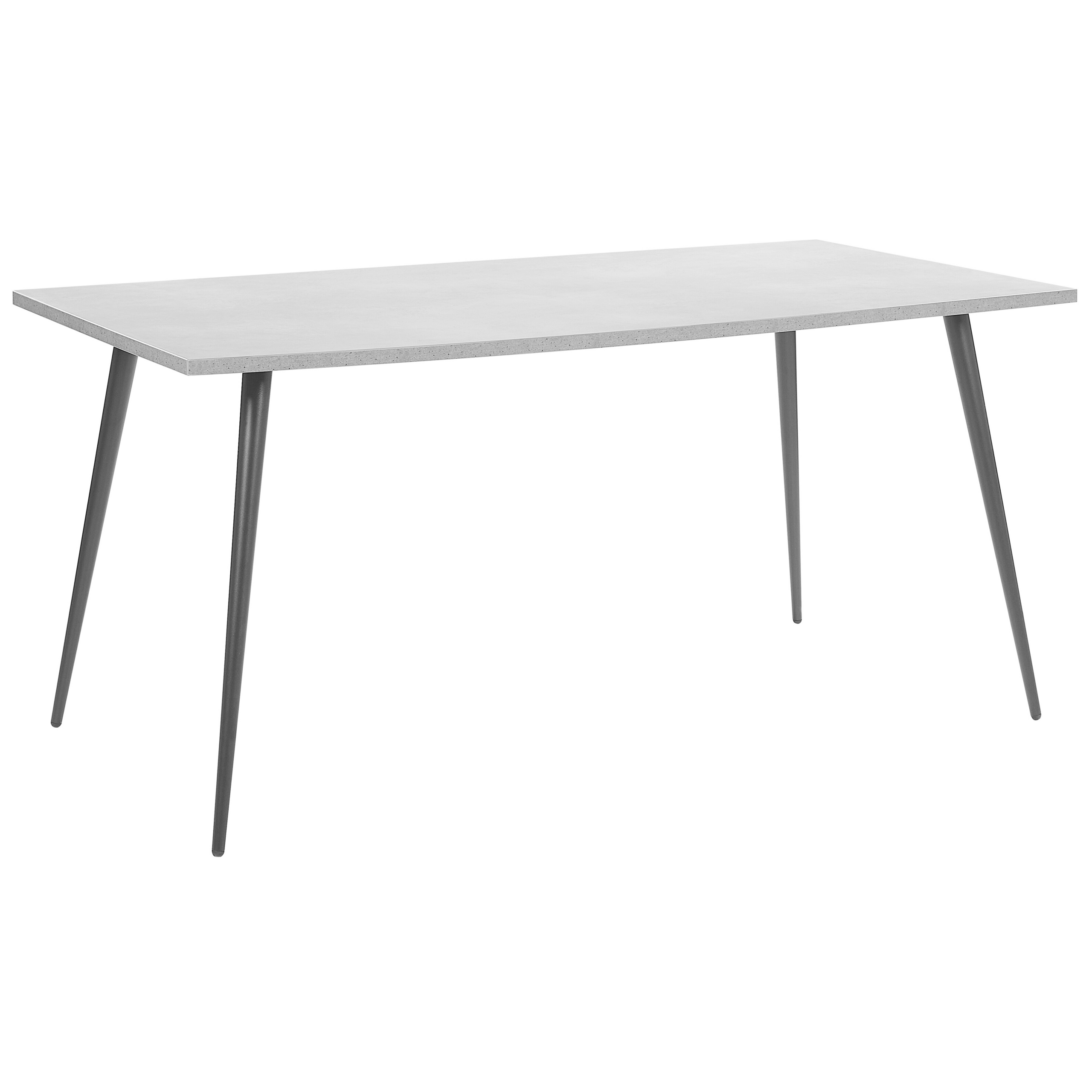 Spisebord SANTIAGO Grå betoneffekt 160 cm 80 cm