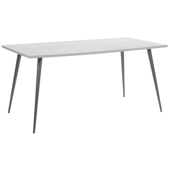 Spisebord SANTIAGO Grå betoneffekt 160 cm 80 cm