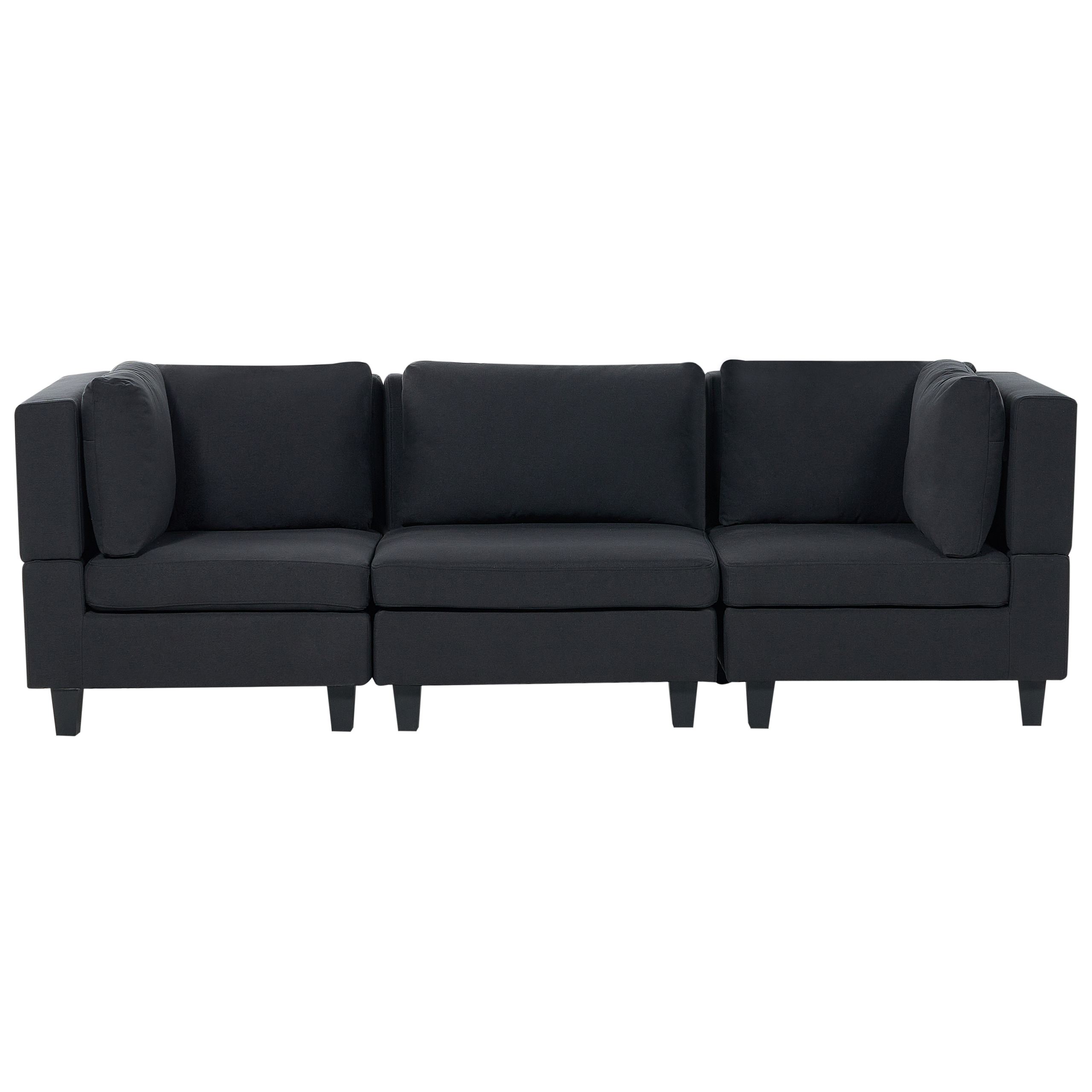 Modulsofa 3 personers UNSTAD Sort